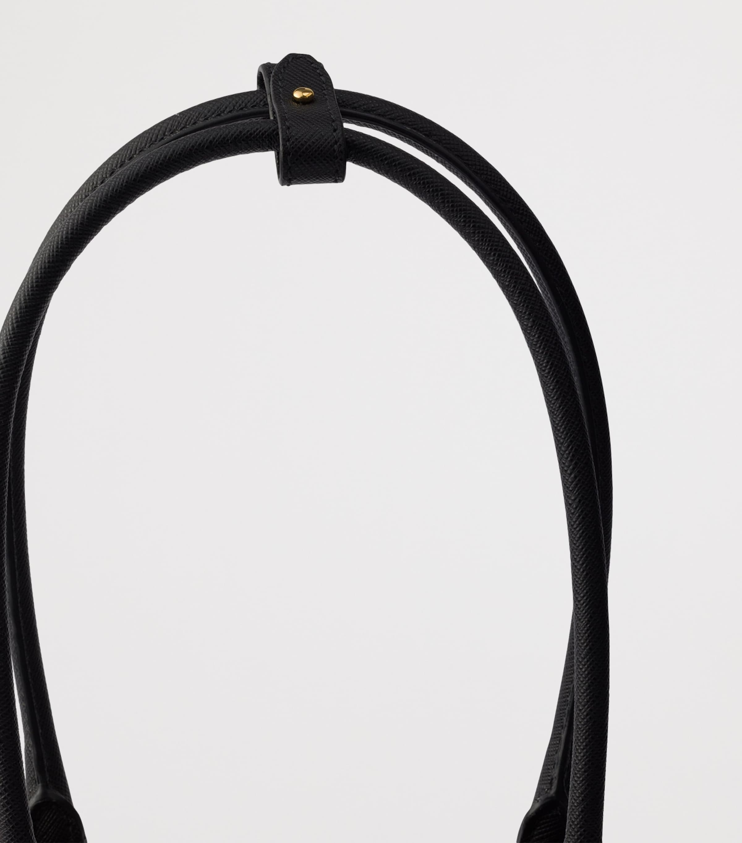 Prada Medium Leather Galleria Top-Handle Bag Black Image 8