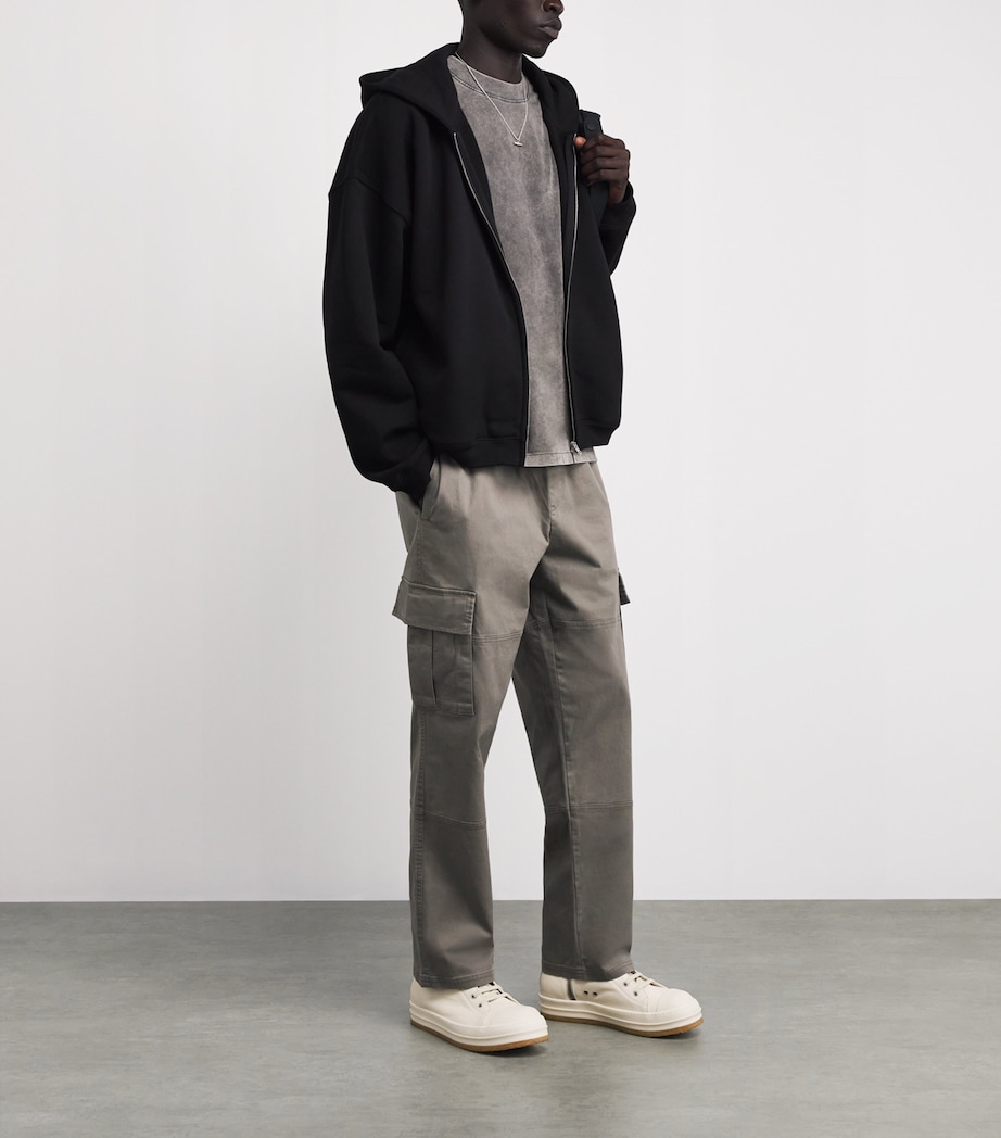 Stretch-Cotton Cargo Trousers DARK TAUPE Image 2