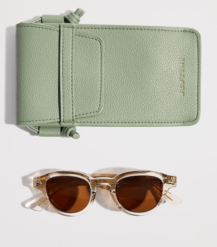 Sestini Acetate Sei e Mezzo Sunglasses Tobacco Image 5
