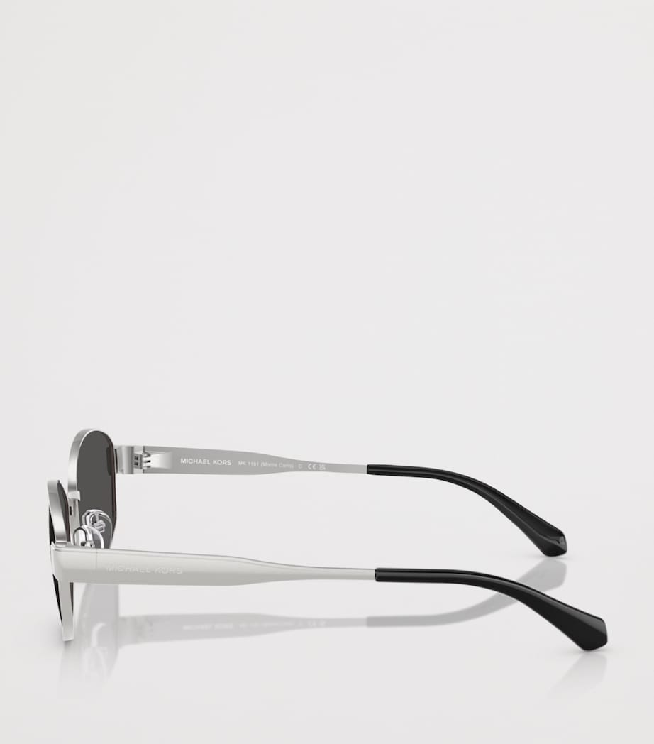 Michael Kors Monte Carlo Oval Sunglasses Silver Image 3