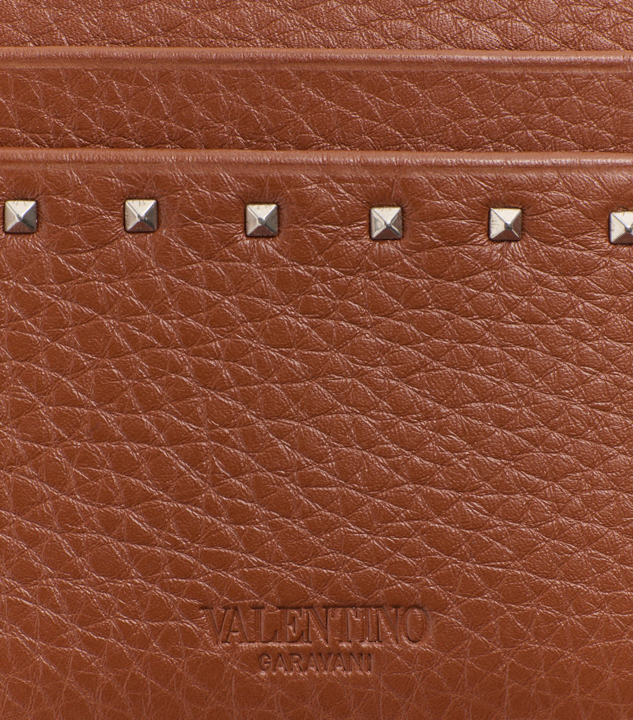Leather VLogo Signature Card Holder HG5 Image 3