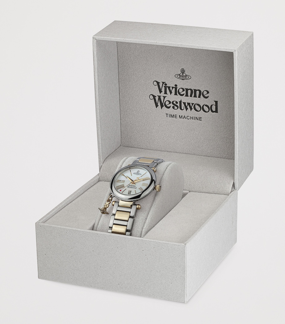 Stainless Steel Mother Orb Watch 32mm SILVER/GOLD SILVER Image 4