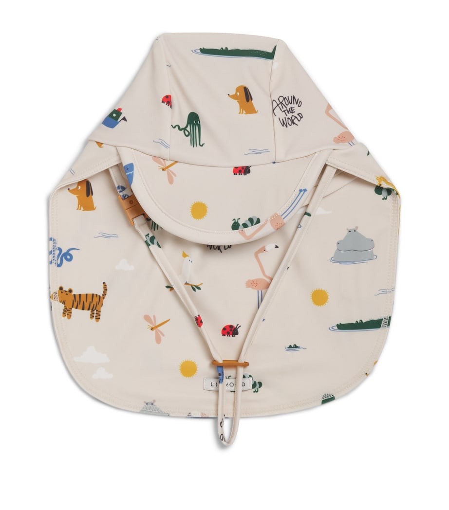 Liewood Printed Cecilia Swim Hat (0-9 Months) Around World/sandy Image 1