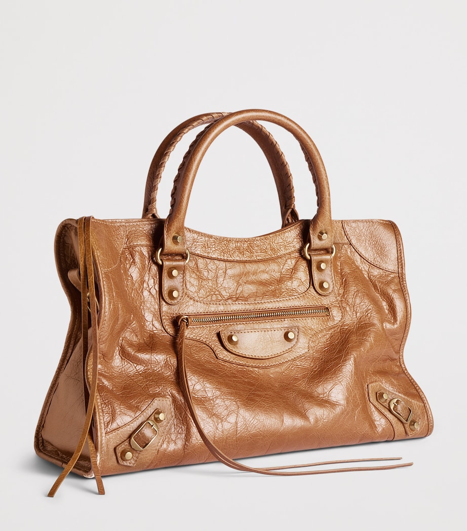 Balenciaga Medium Leather Le City Top-Handle Bag Image 8