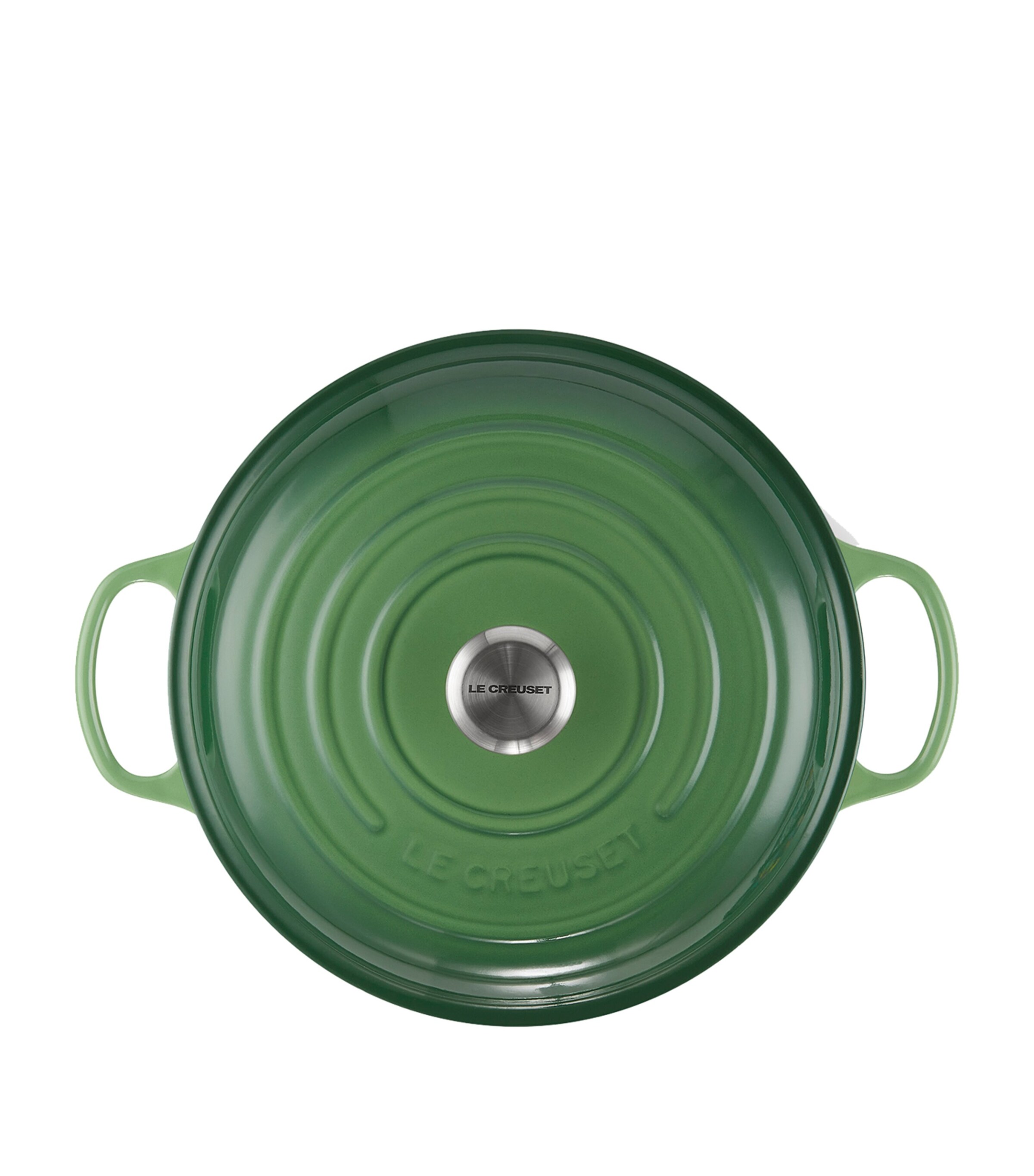Le Creuset Cast Iron Shallow Casserole Dish (30cm) Bamboo Green Image 4