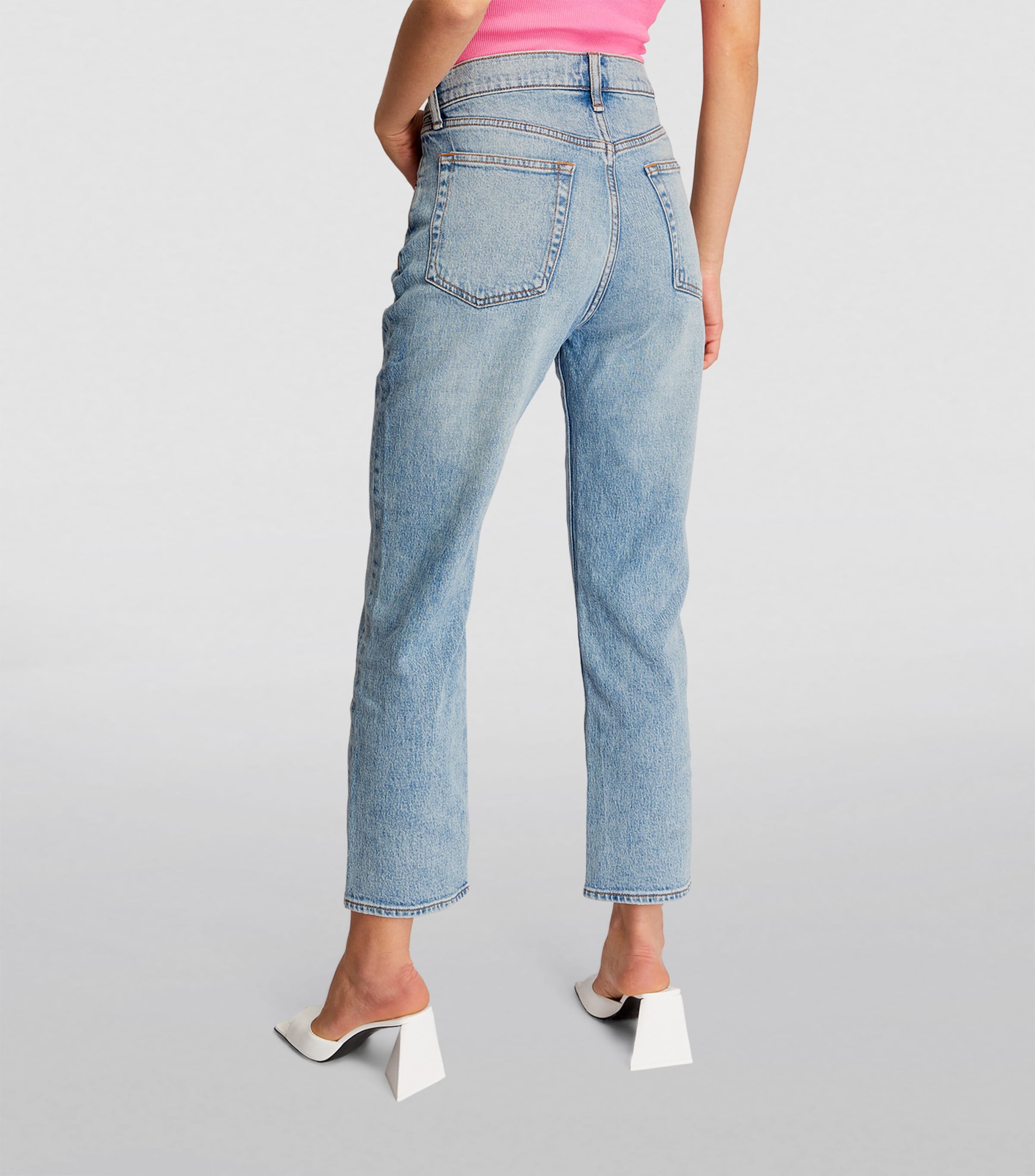Harlow Mid-Rise Straight Jeans LOU1 Image 4