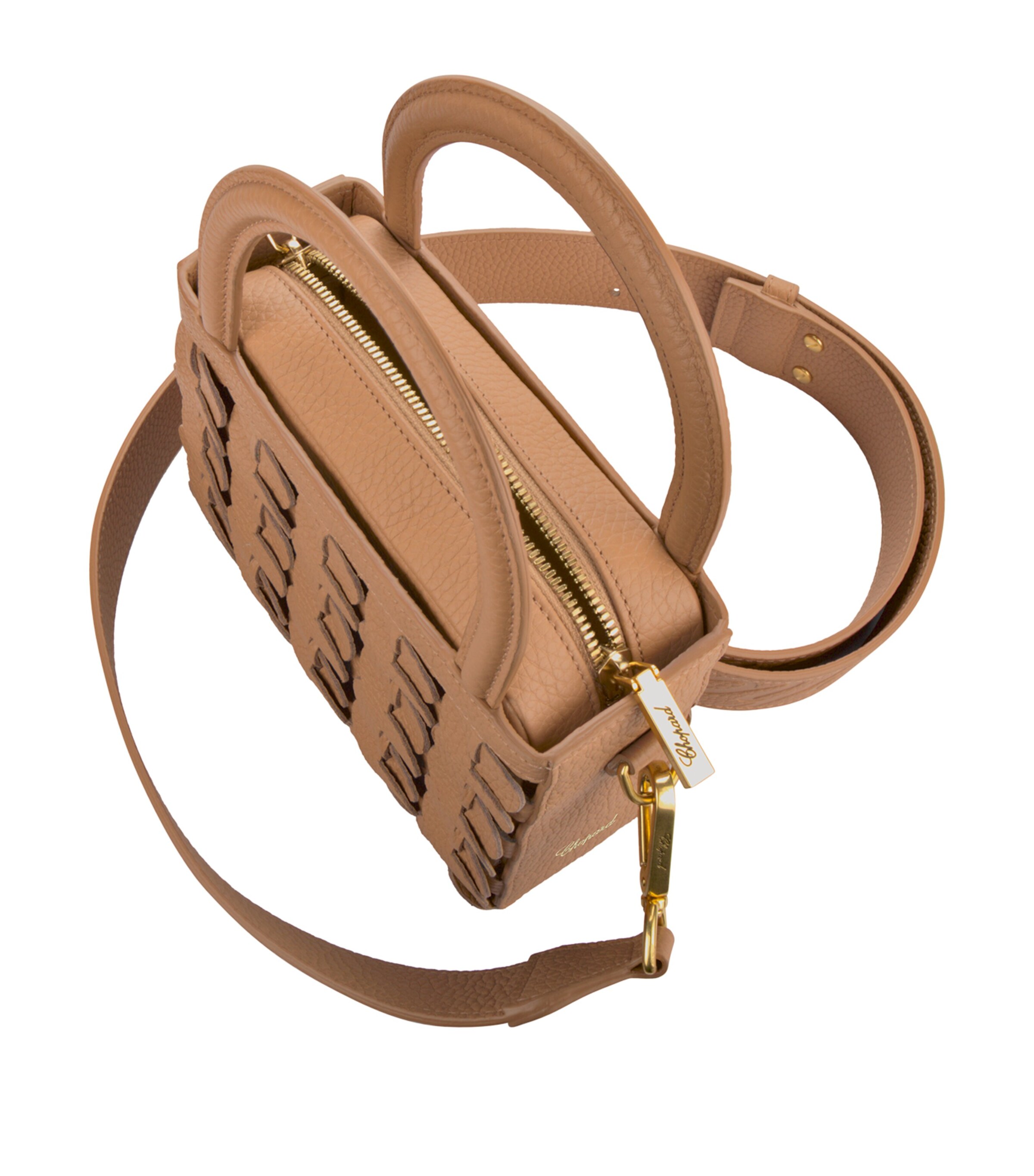 Micro Happy Hearts Top-Handle Bag CAMEL Image 2