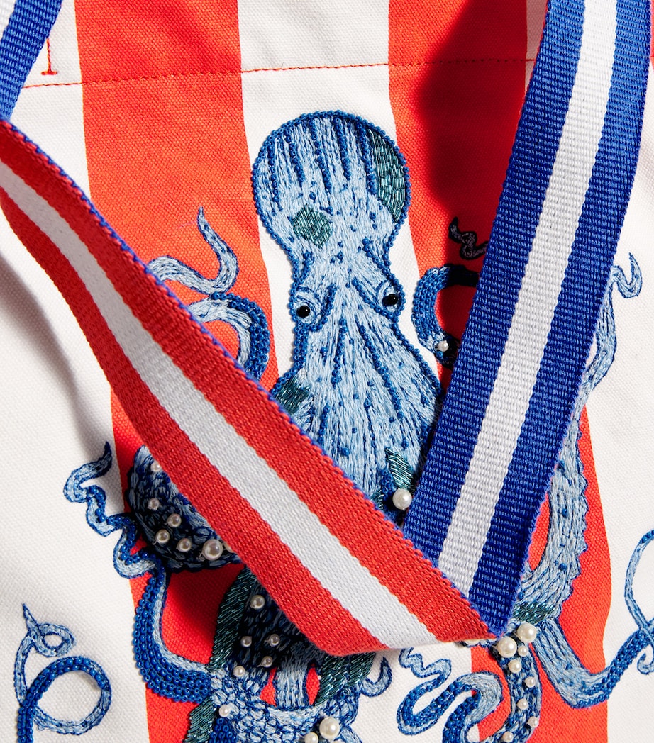 Embellished Octopus Tote Bag MULTI Image 4