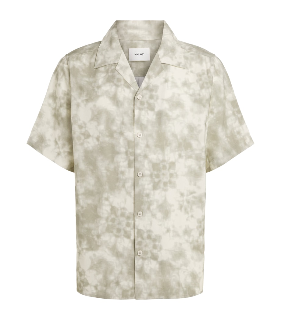 NN.07 Mens Tie Dye Julio Shirt Green Print Image 1