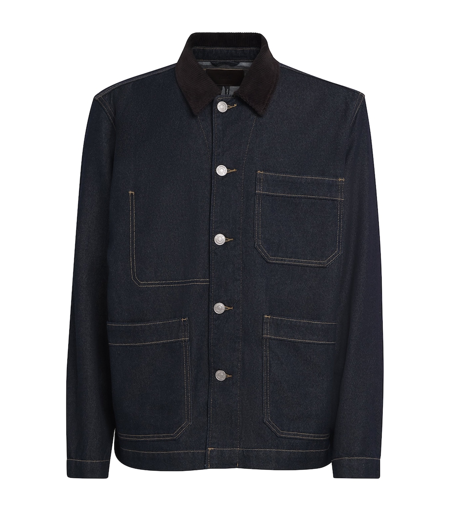Corduroy-Collar Pauler Denim Chore Jacket WESTIN Image 1