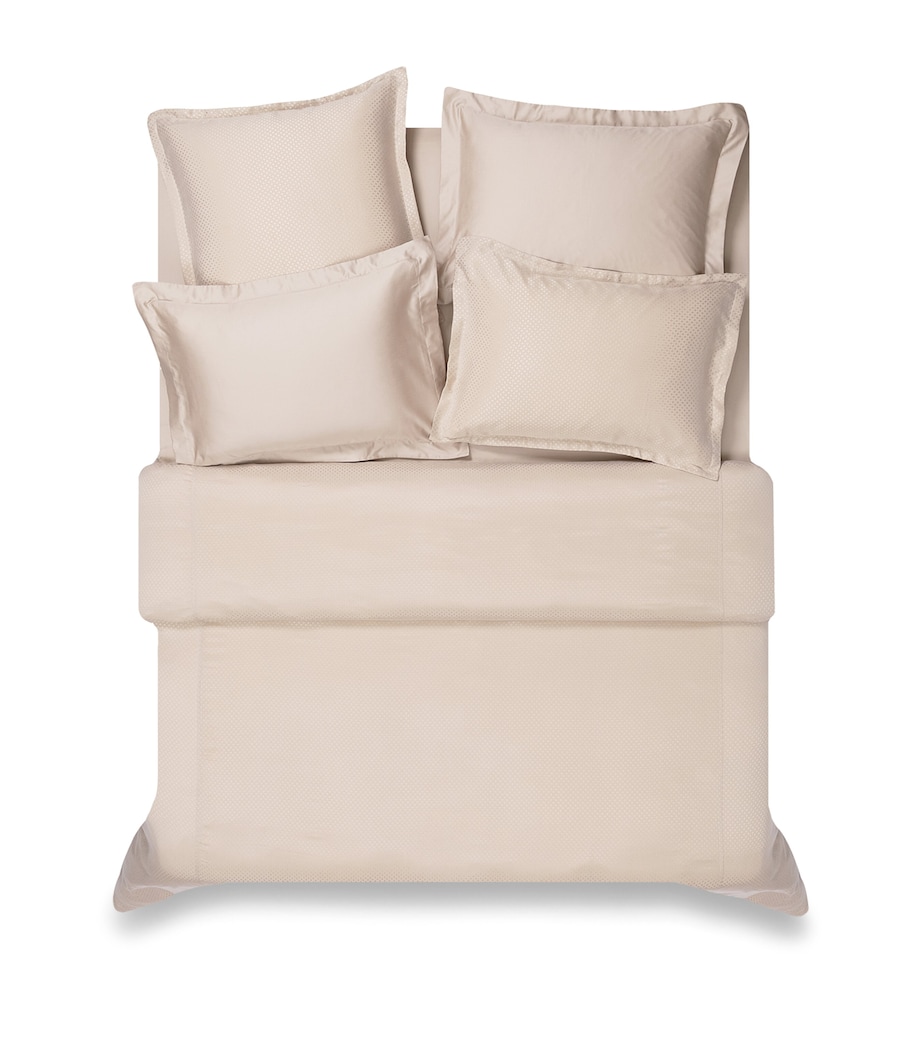 Hamam Organic Cotton Sateen Core Oxford Pillowcase (50cm x 70cm) Bone Image 2