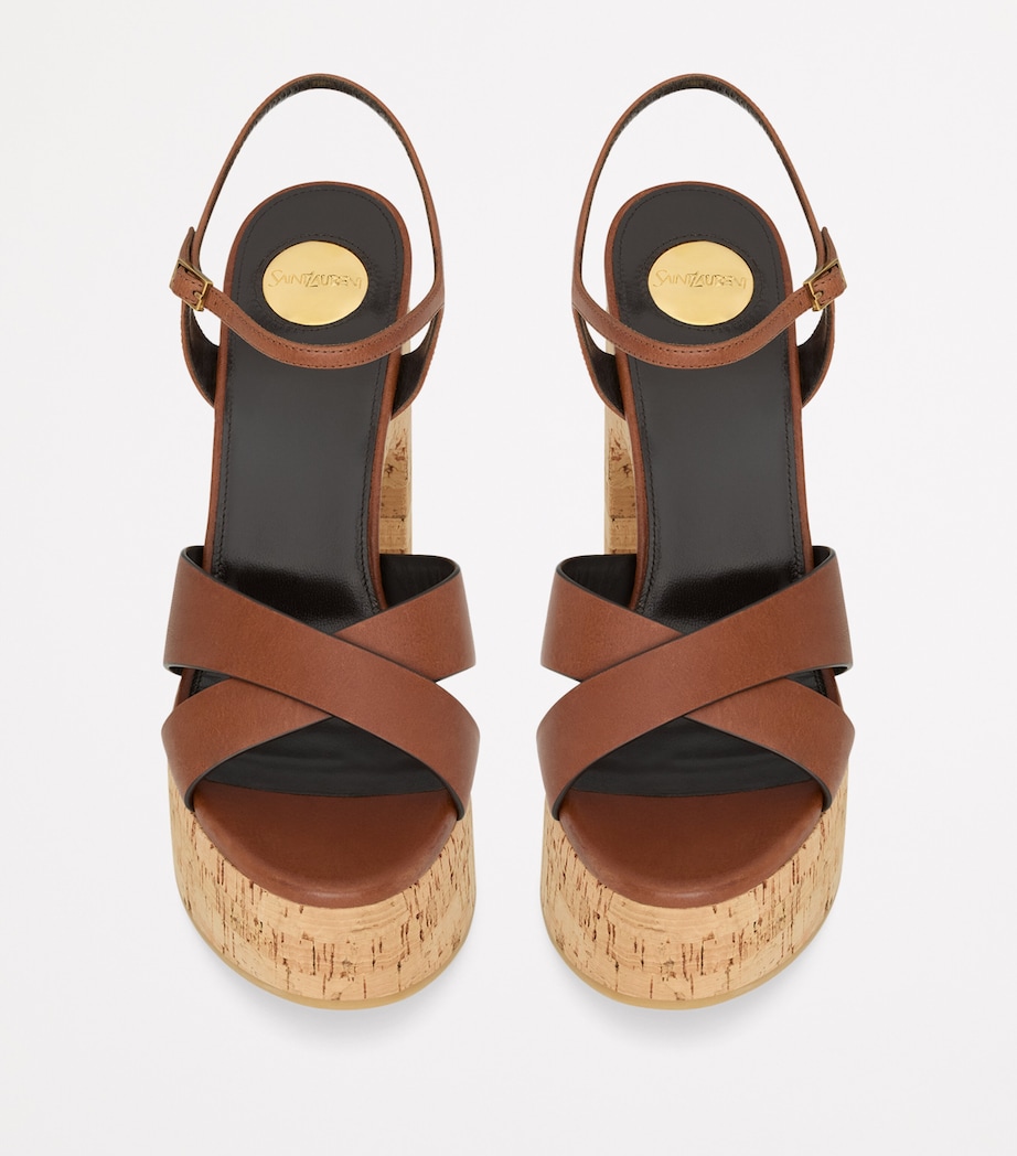 Leather Bianca Platform Sandals 85 6036 Image 2