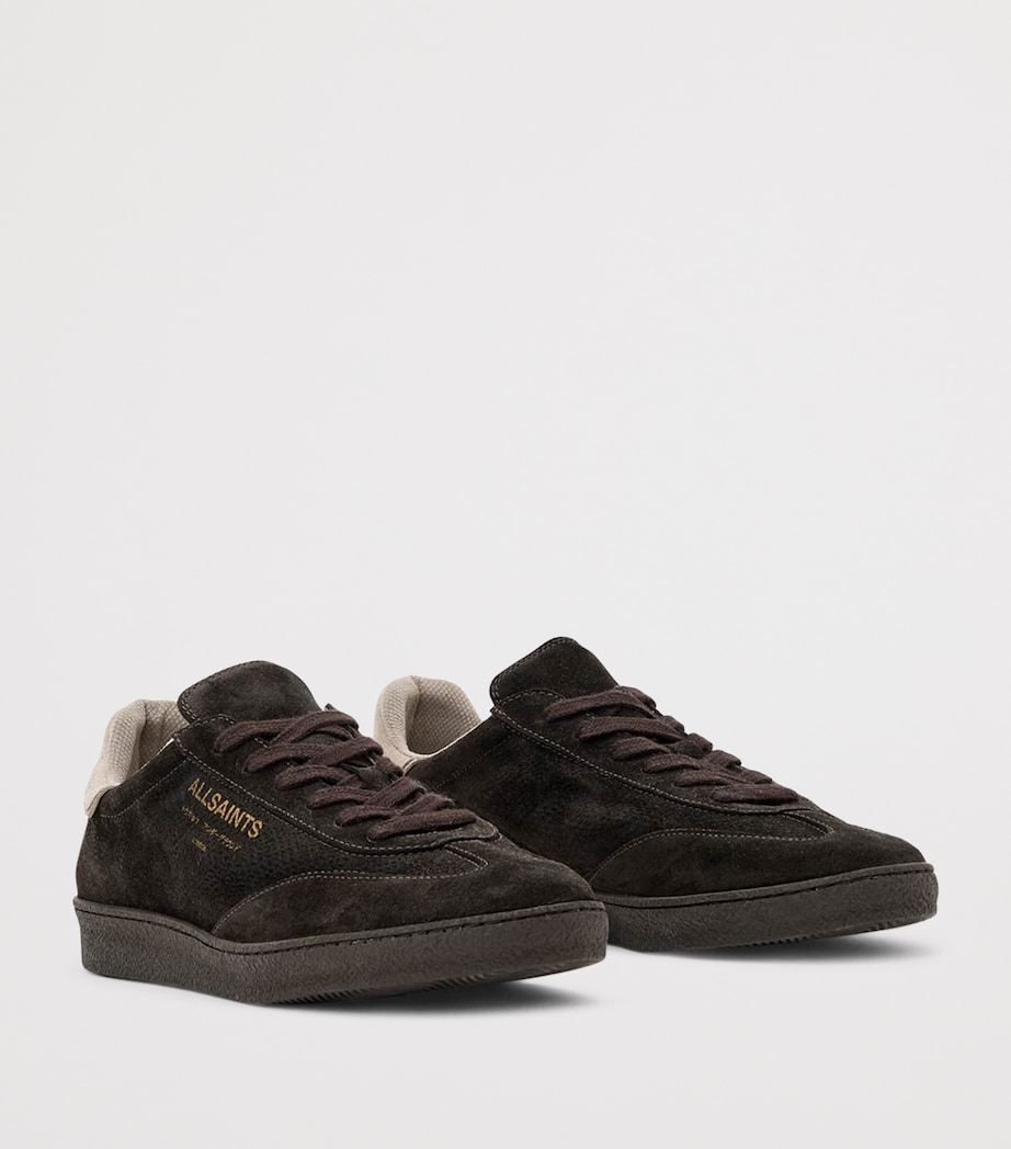 AllSaints Suede Thelma Sneakers Dark Brown Image 3