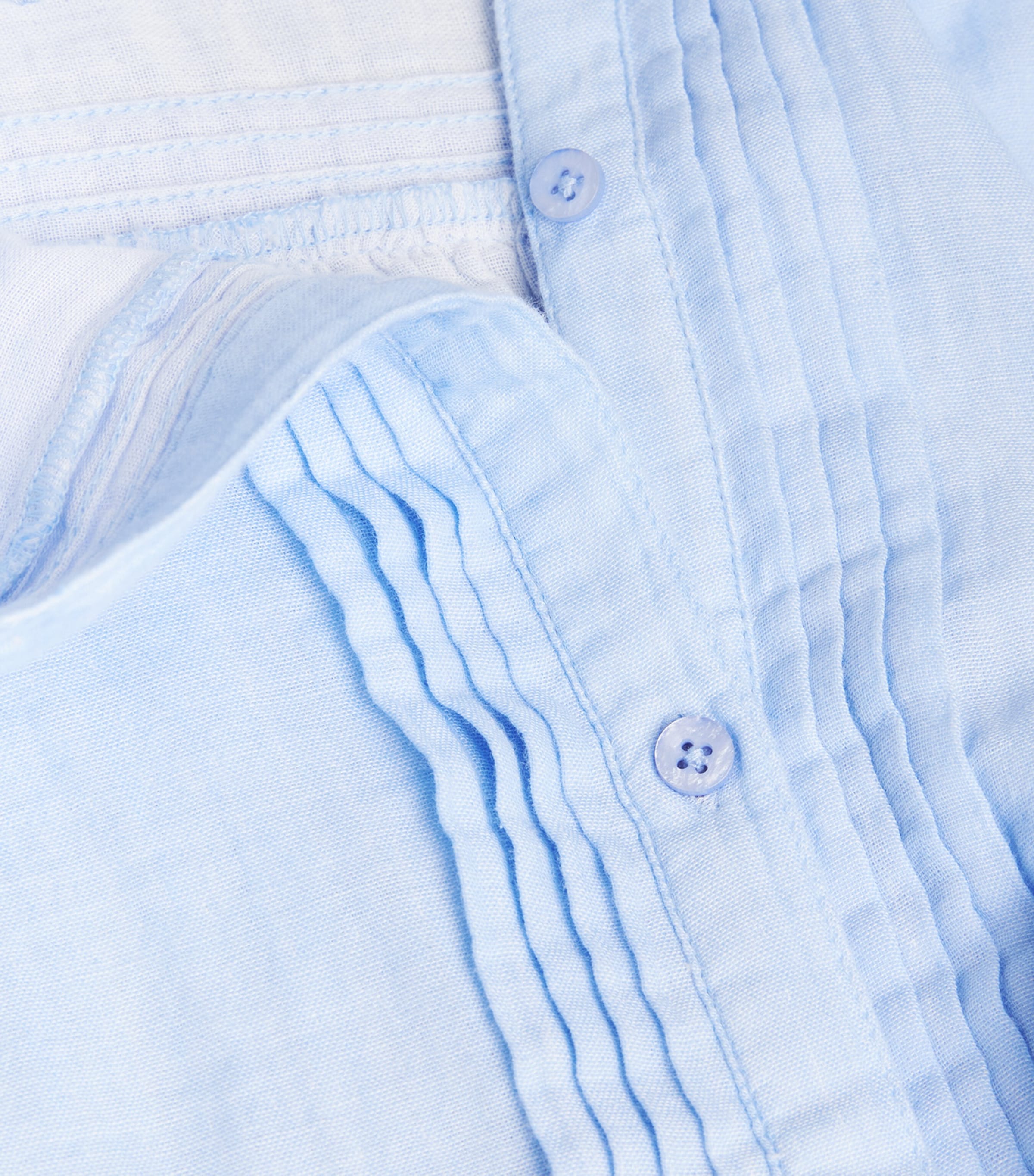 Cotton Frill-Trim Blouse CLOUD CHAMBRAY BLUE Image 5