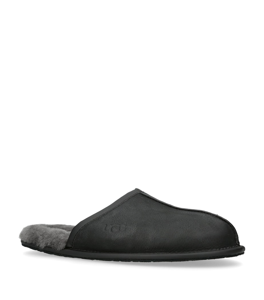 Suede Scuff Slippers BLACK Image 1