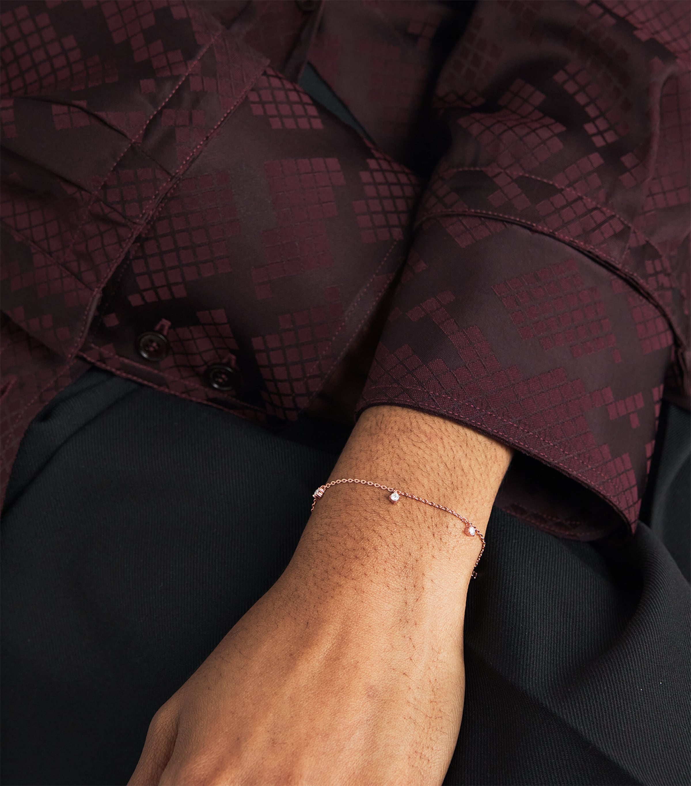 Rose Gold and Diamond Bracelet (0.60ct) ROSE GOLD Image 2