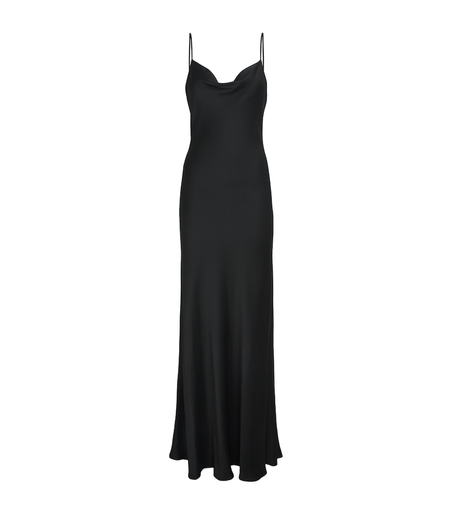 Jenny Packham Womens Tayen Maxi Slip Dress Liquorice Image 1