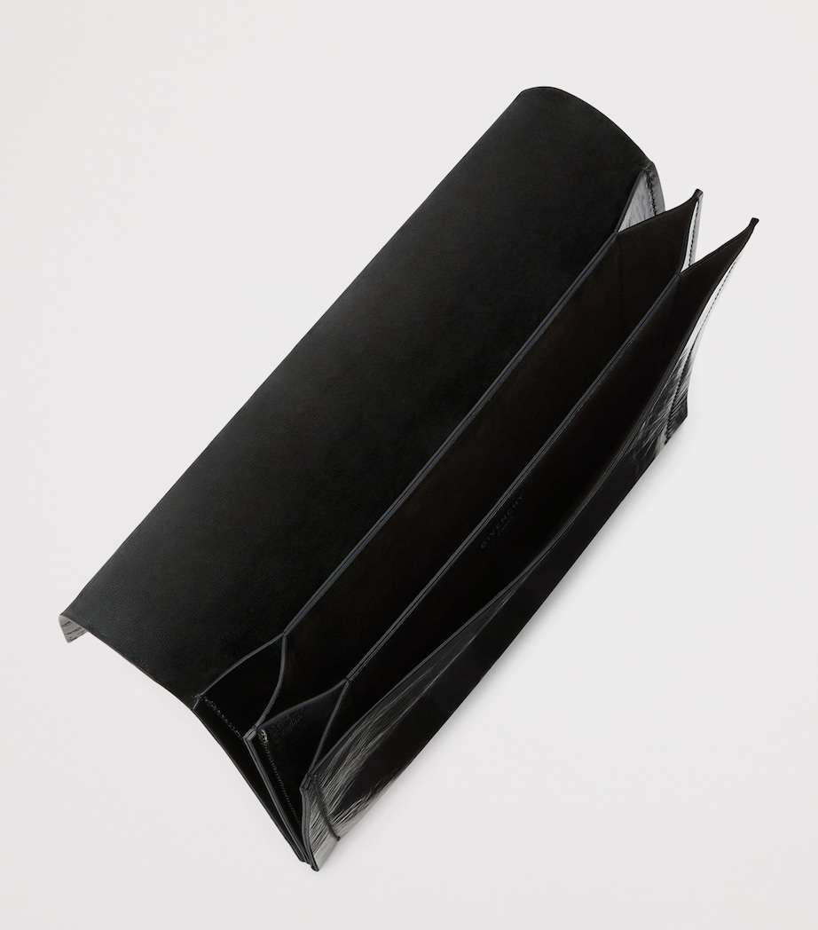 Leather Logo Pouch BLACK Image 4