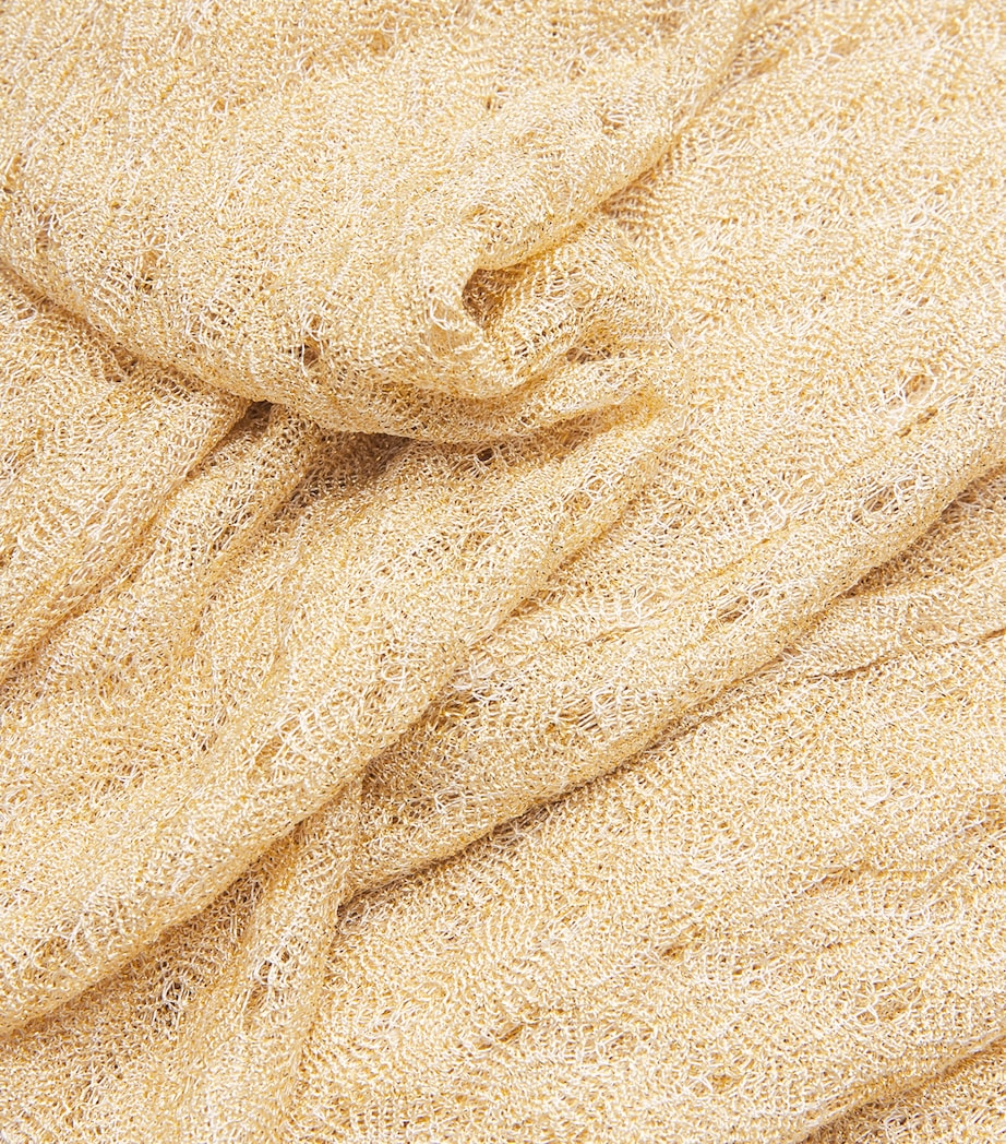 Metallic Flared Trousers S10BYGOLD Image 5