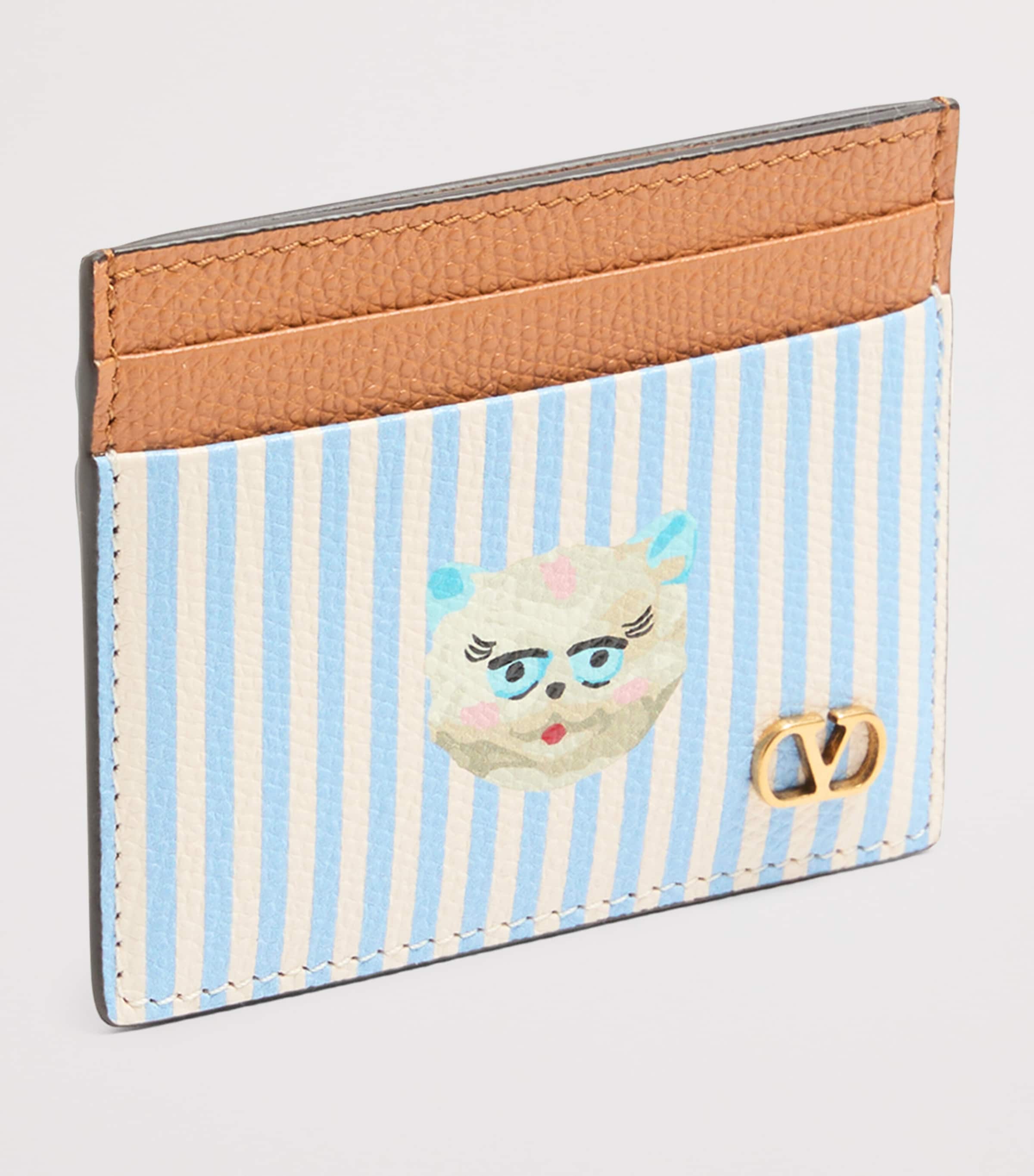 Calfskin Le Chat de la Maison Card Holder 9VM Image 2