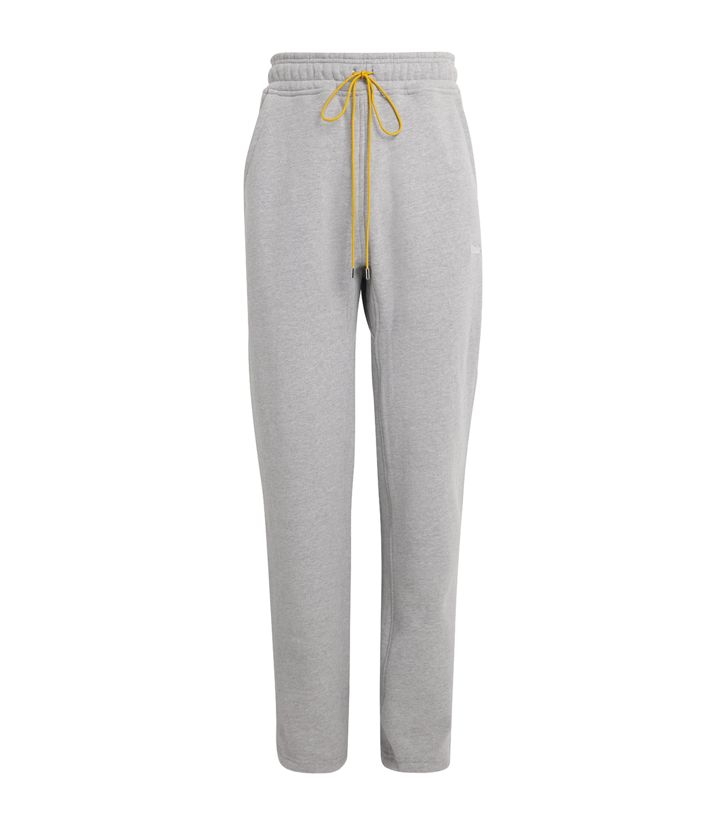 Rhude Mens Cotton Classique Sweatpants Heather Gray Image 1