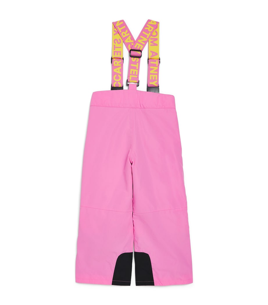 Heart Print Ski Salopettes (4-14 Years) 552PINK Image 2