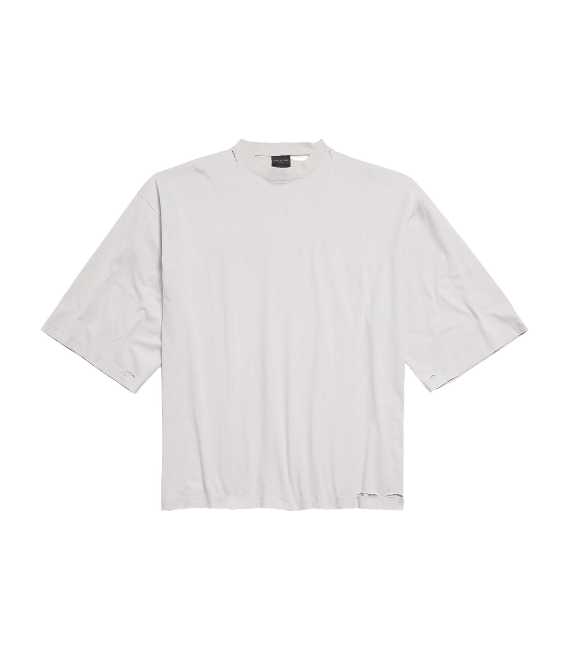 Balenciaga Mens Oversized Tape-Back Logo T-Shirt Image 1