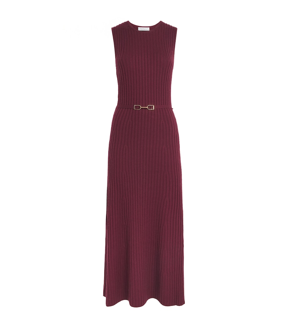 Gabriela Hearst Womens Merino Wool-Cashmere Meier Knit Dress Bdx Bordeaux Image 1