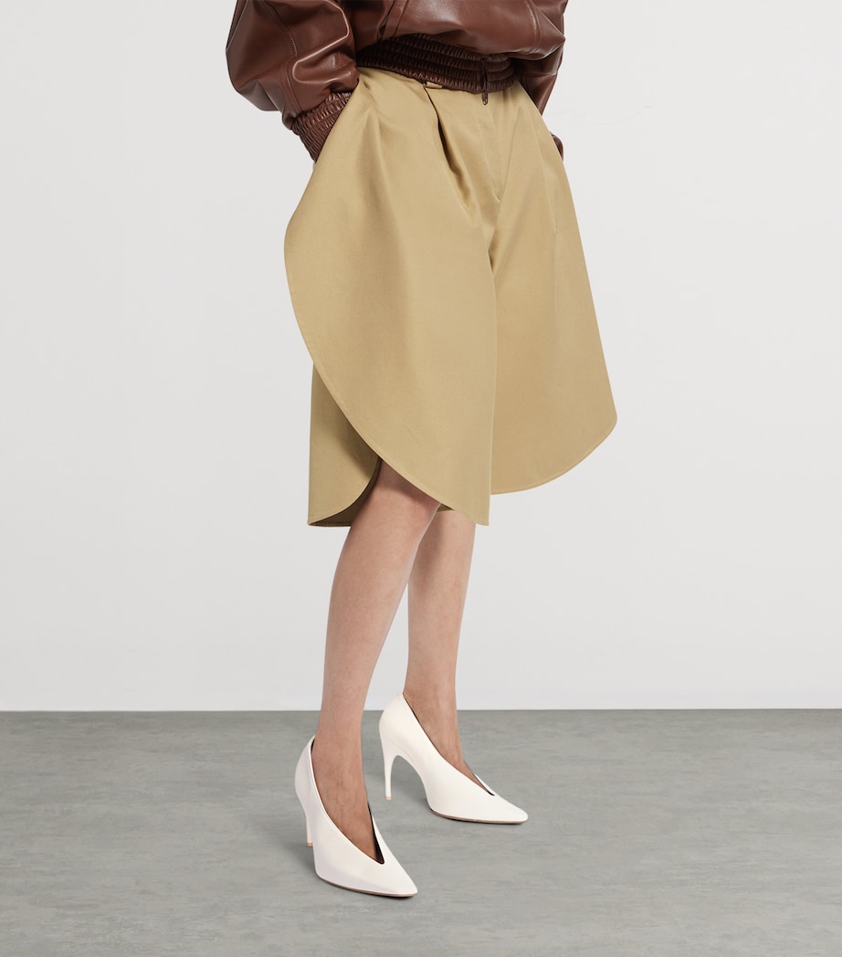 Balenciaga Womens Cotton Tulip Shorts Image 3