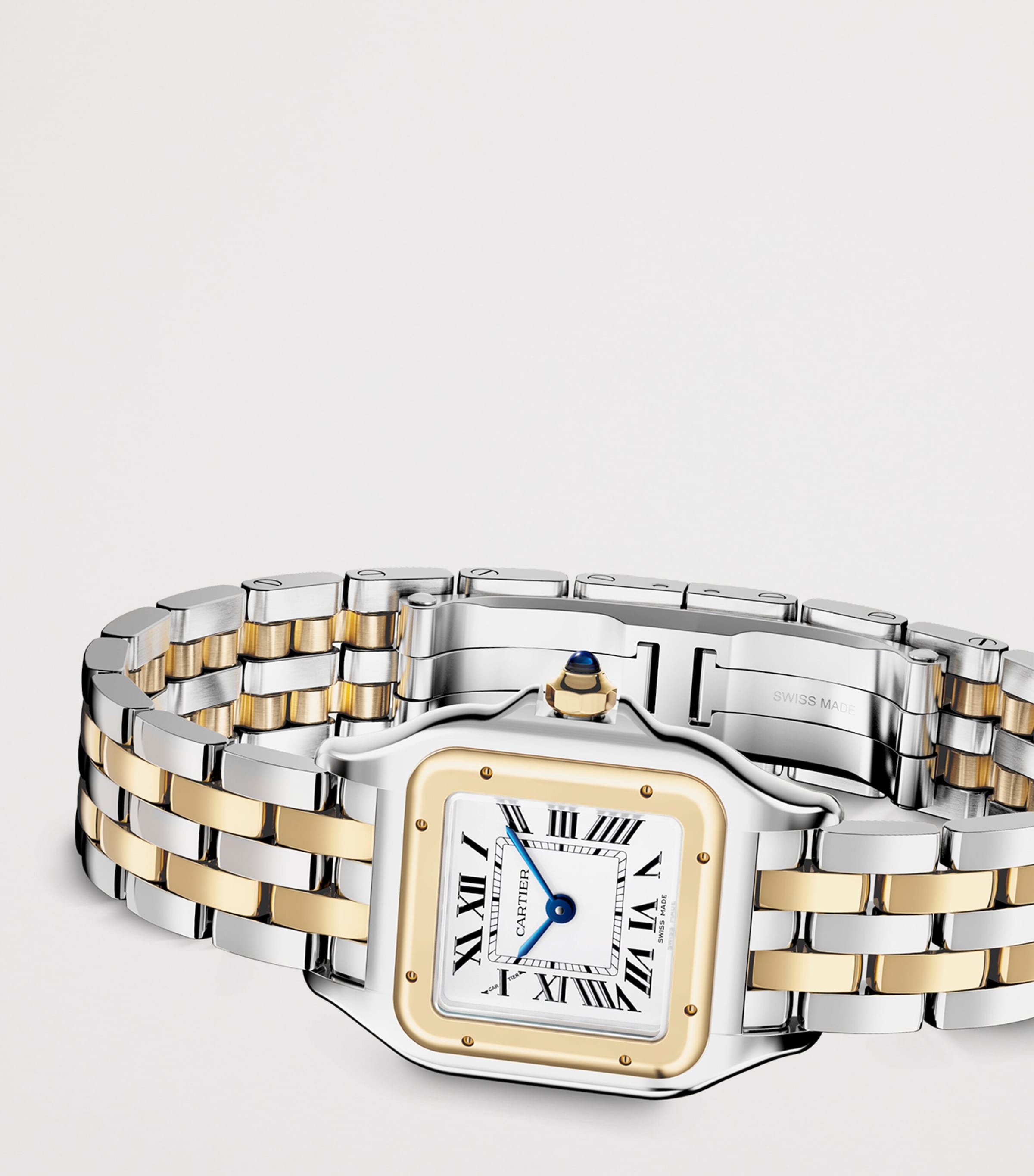 Cartier Small Yellow Gold and Stainless Steel Panthère de Cartier Watch 23mm Silver Image 7