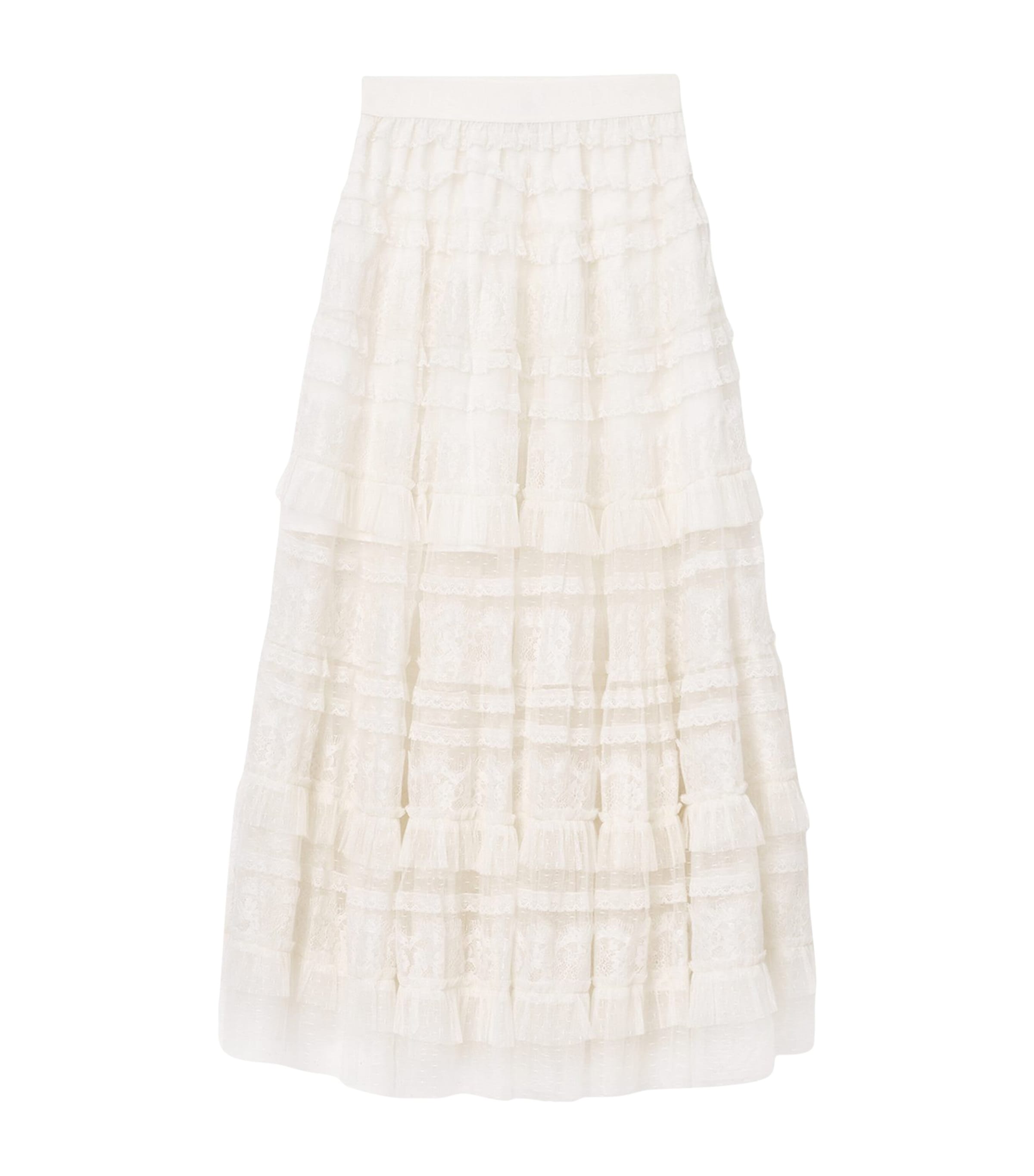 Tulle Arlea Maxi Skirt ANTIQUE WHITE Image 1