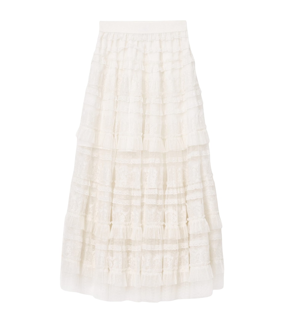 Tulle Arlea Maxi Skirt ANTIQUE WHITE Image 1