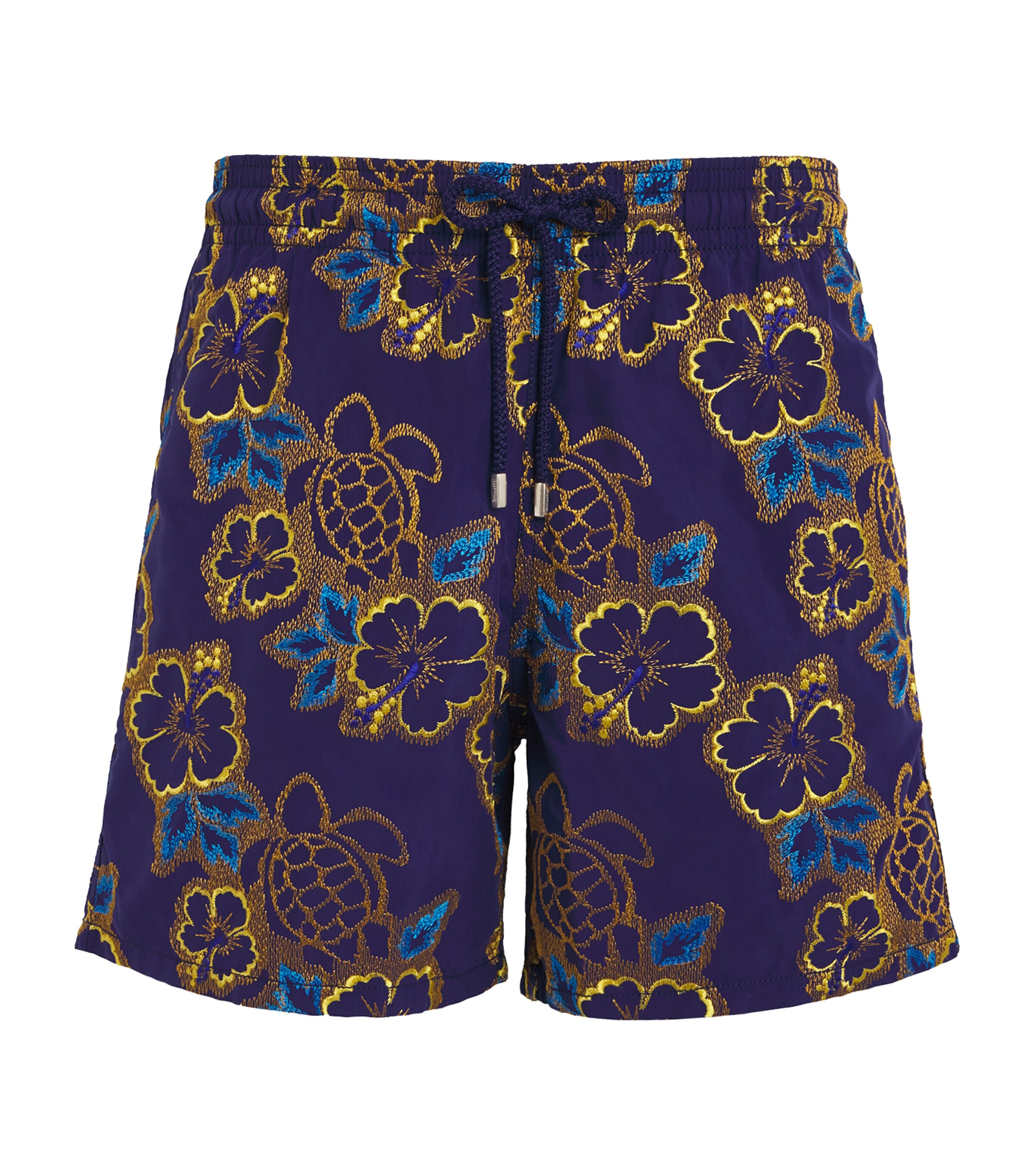 Vilebrequin Hibiscus Embroidered Mistral Swim Shorts | Men Clothing | Swimwear | Designers | Vilebrequin