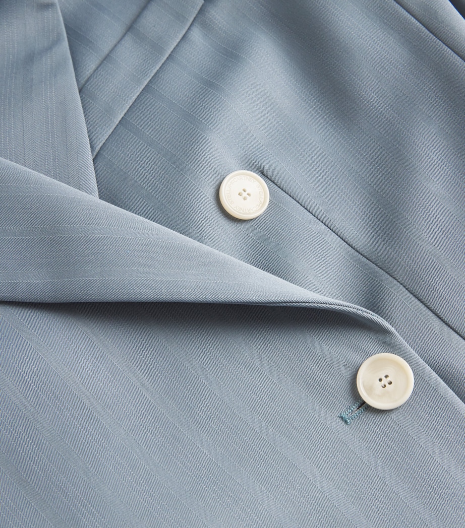 Wool Double-Breasted Blazer 4099 FOGGY BLUE Image 5