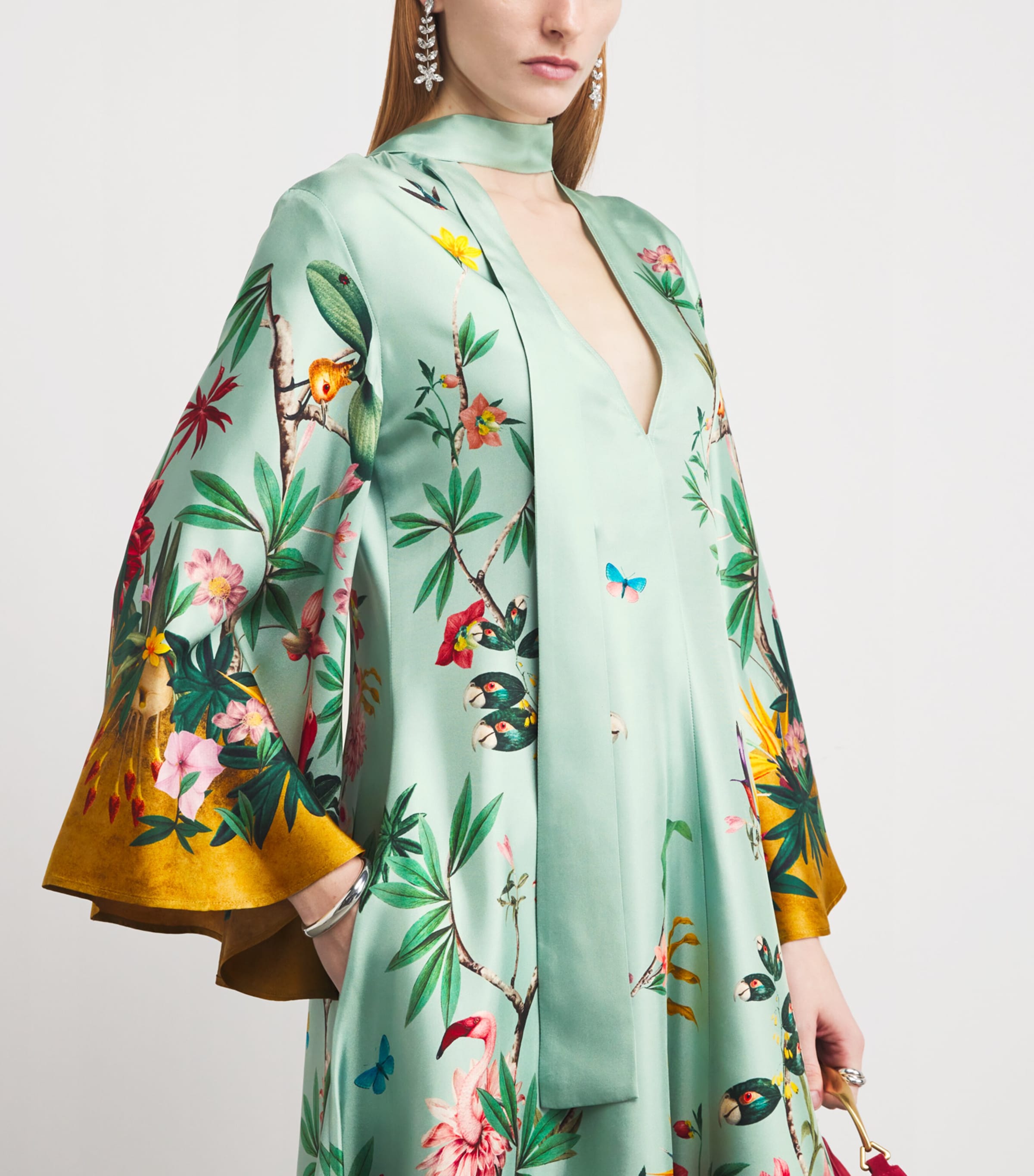 Silk Floral Magnifico Maxi Dress BU01ZOOFLORA PLACEE Image 4