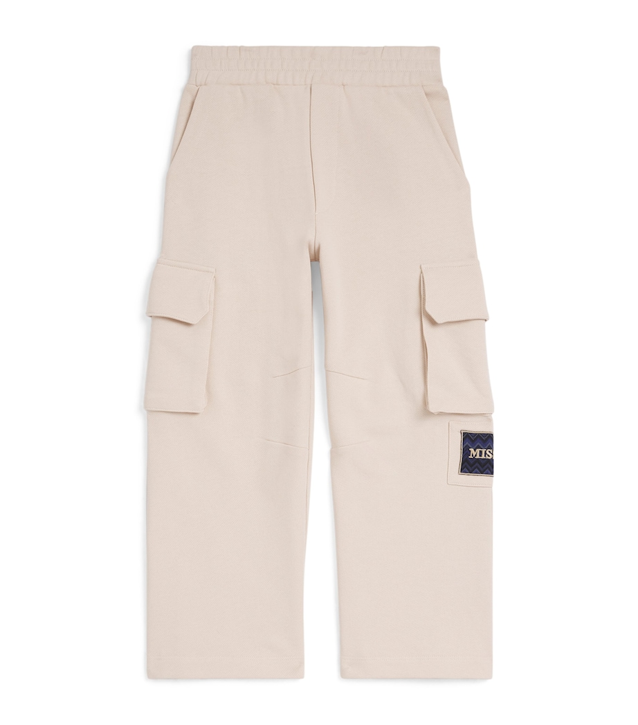 Missoni Kids Cotton Sweatpants (4-14 Years) Nut Brown Image 1
