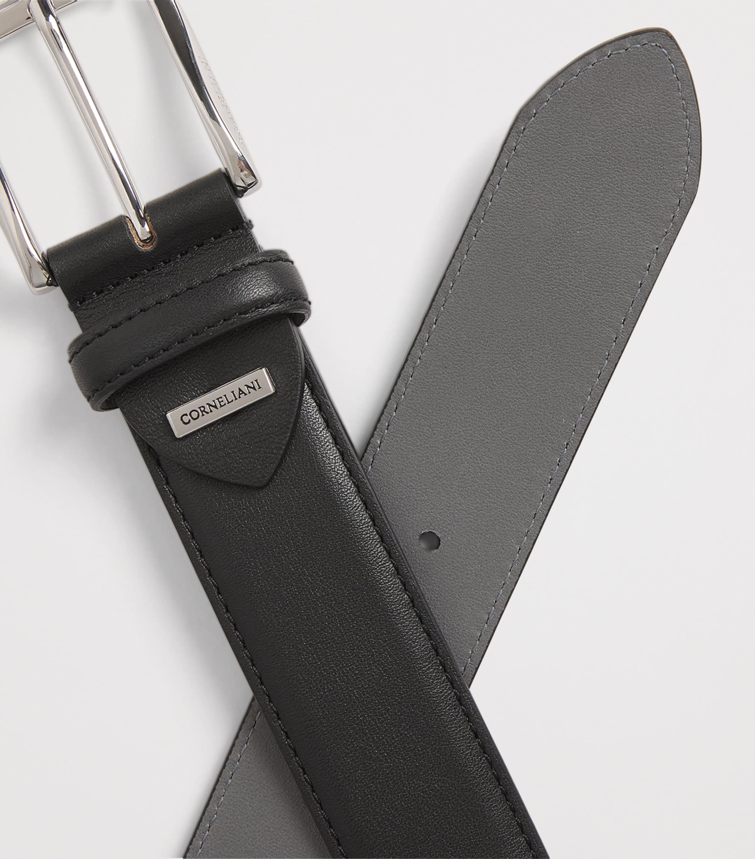 Corneliani Leather Belt Black Image 4