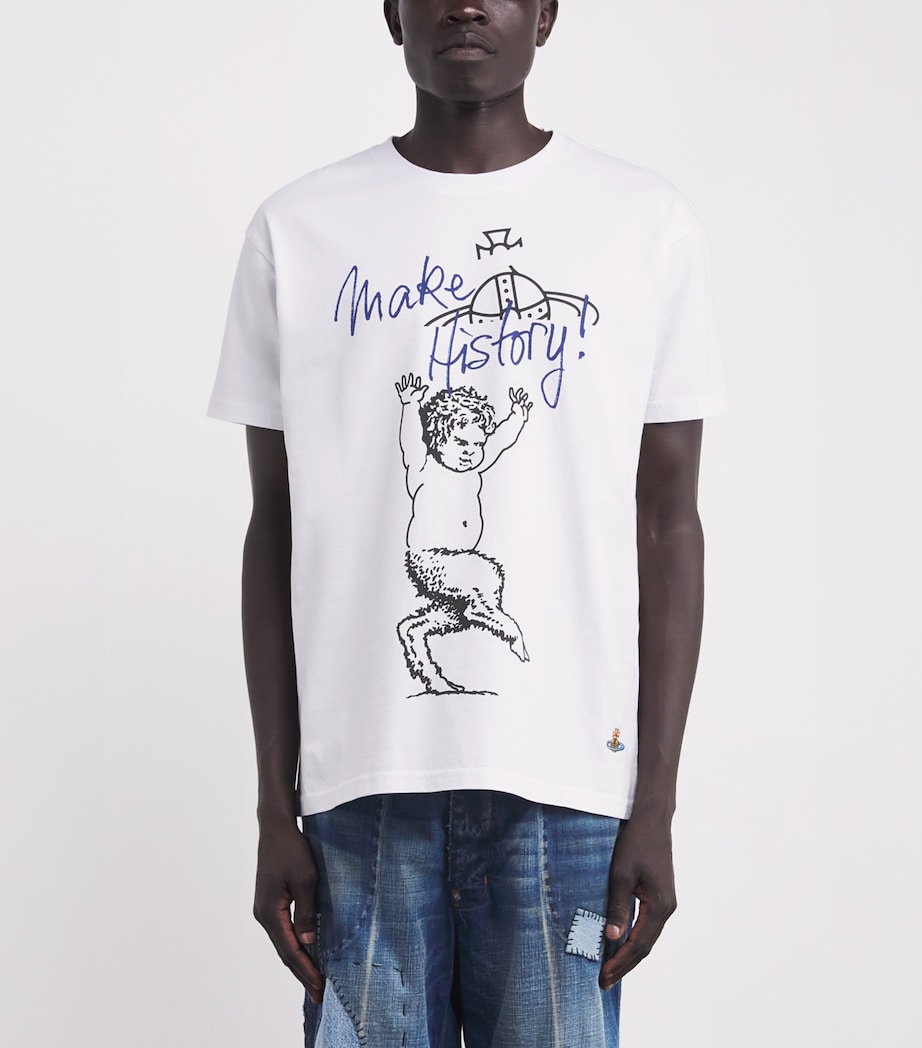 Cotton Make History T-Shirt A401 WHITE Image 3