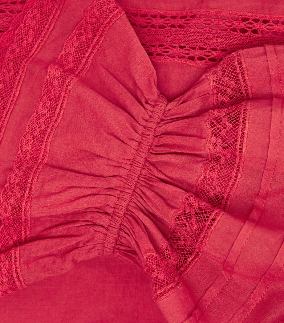 Cotton Voile Josephine Blouse L626 DARK CHERRY Image 5