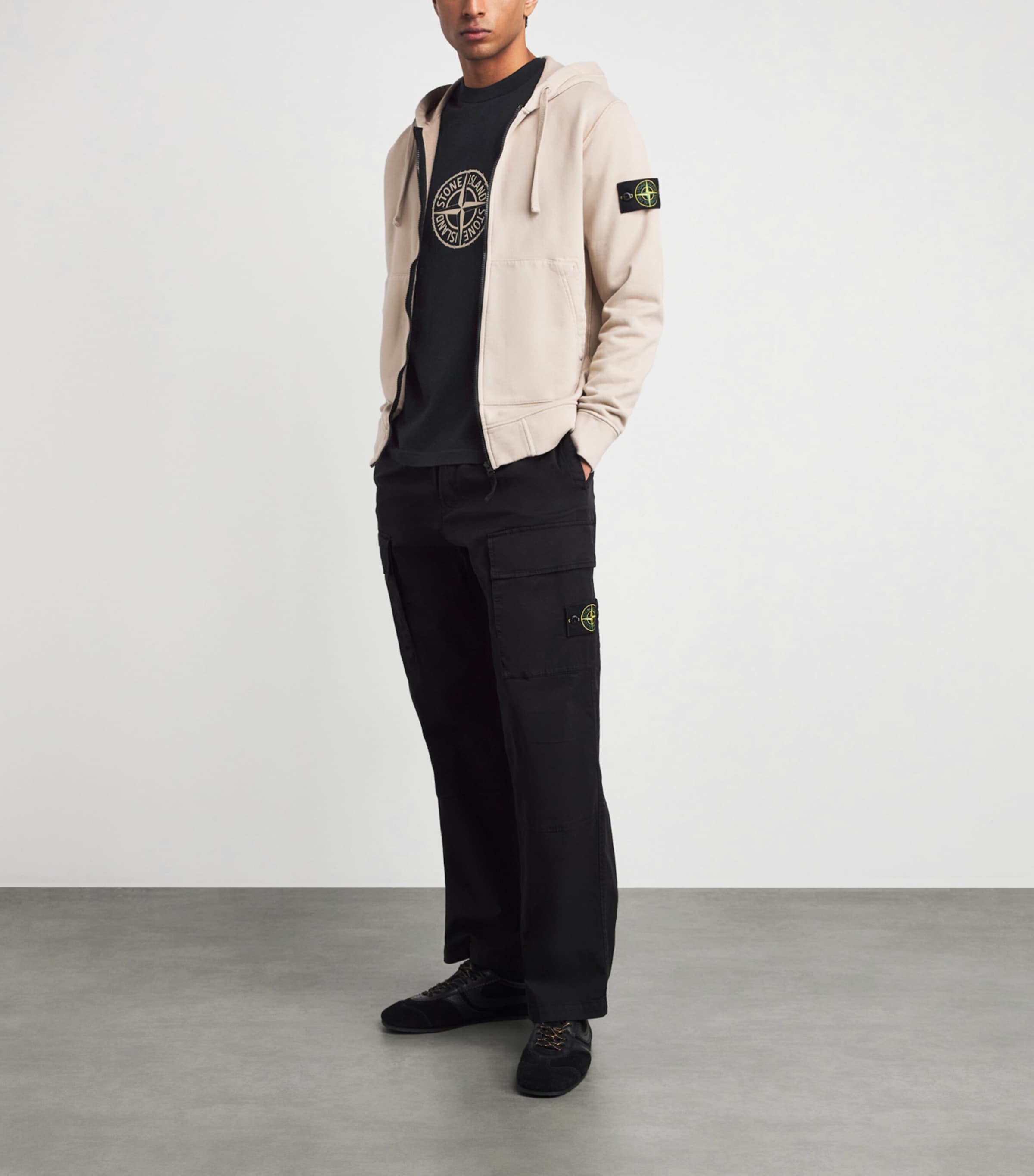 Stone Island Mens Cotton All Around Compass T-Shirt Image 2