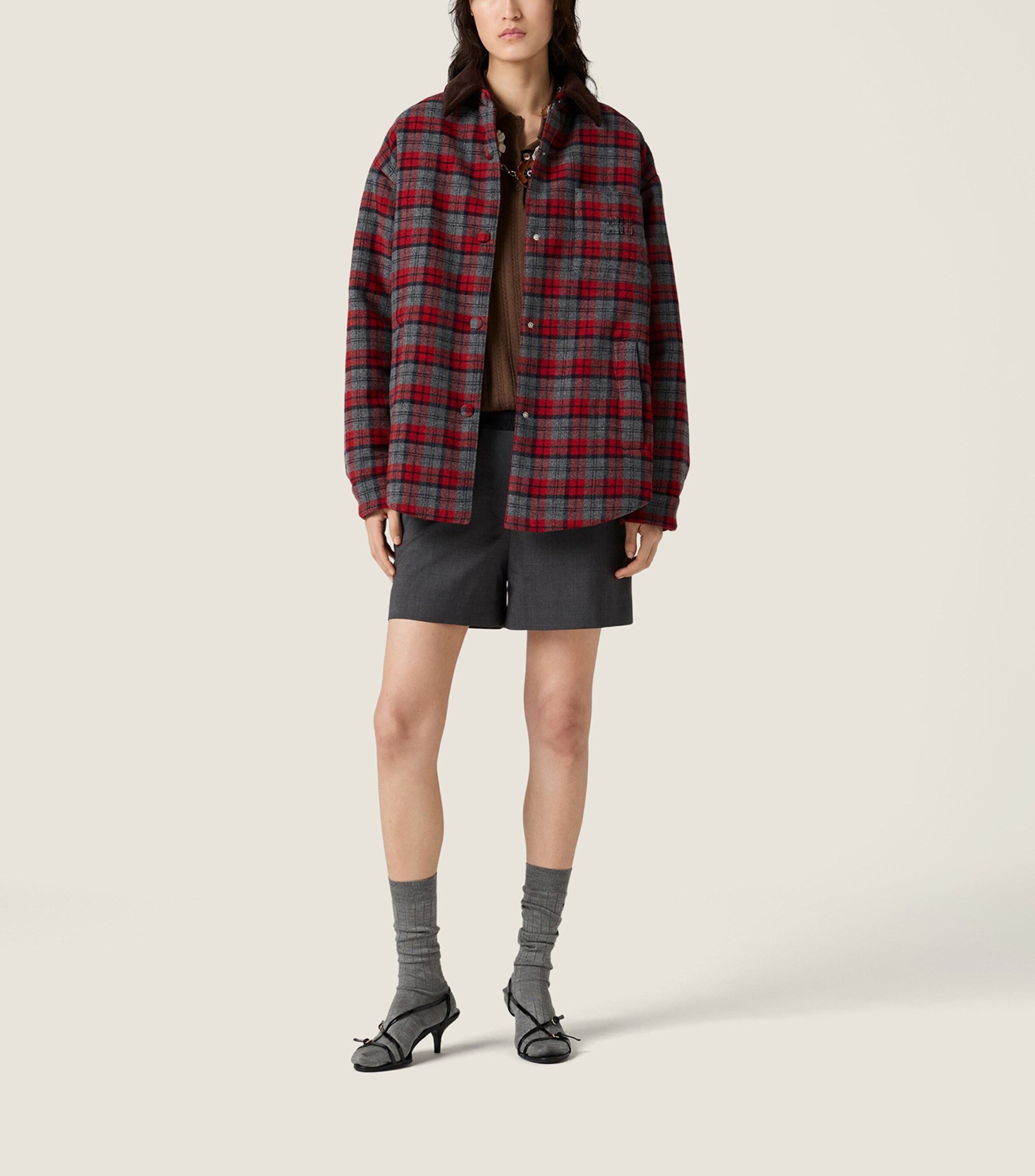 Padded Check Jacket F0I14 Image 2