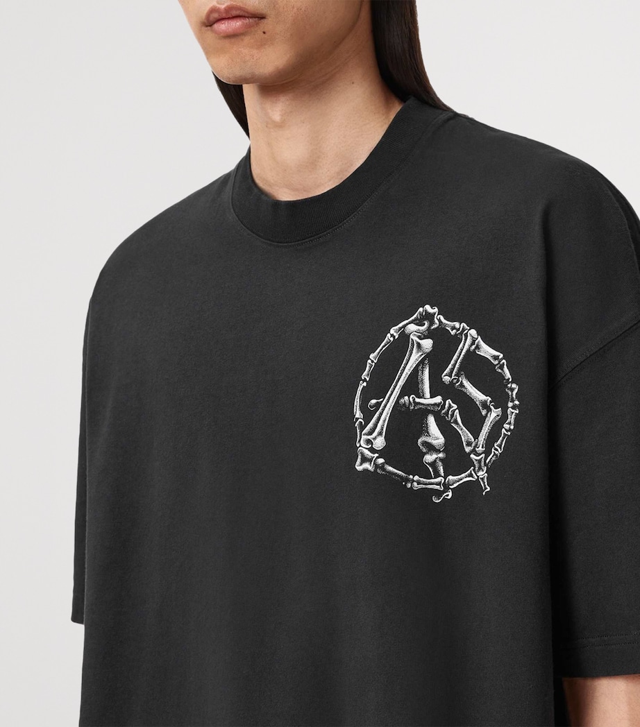 Oversized Organic Cotton Anatomica T-Shirt WASHED BLACK Image 5