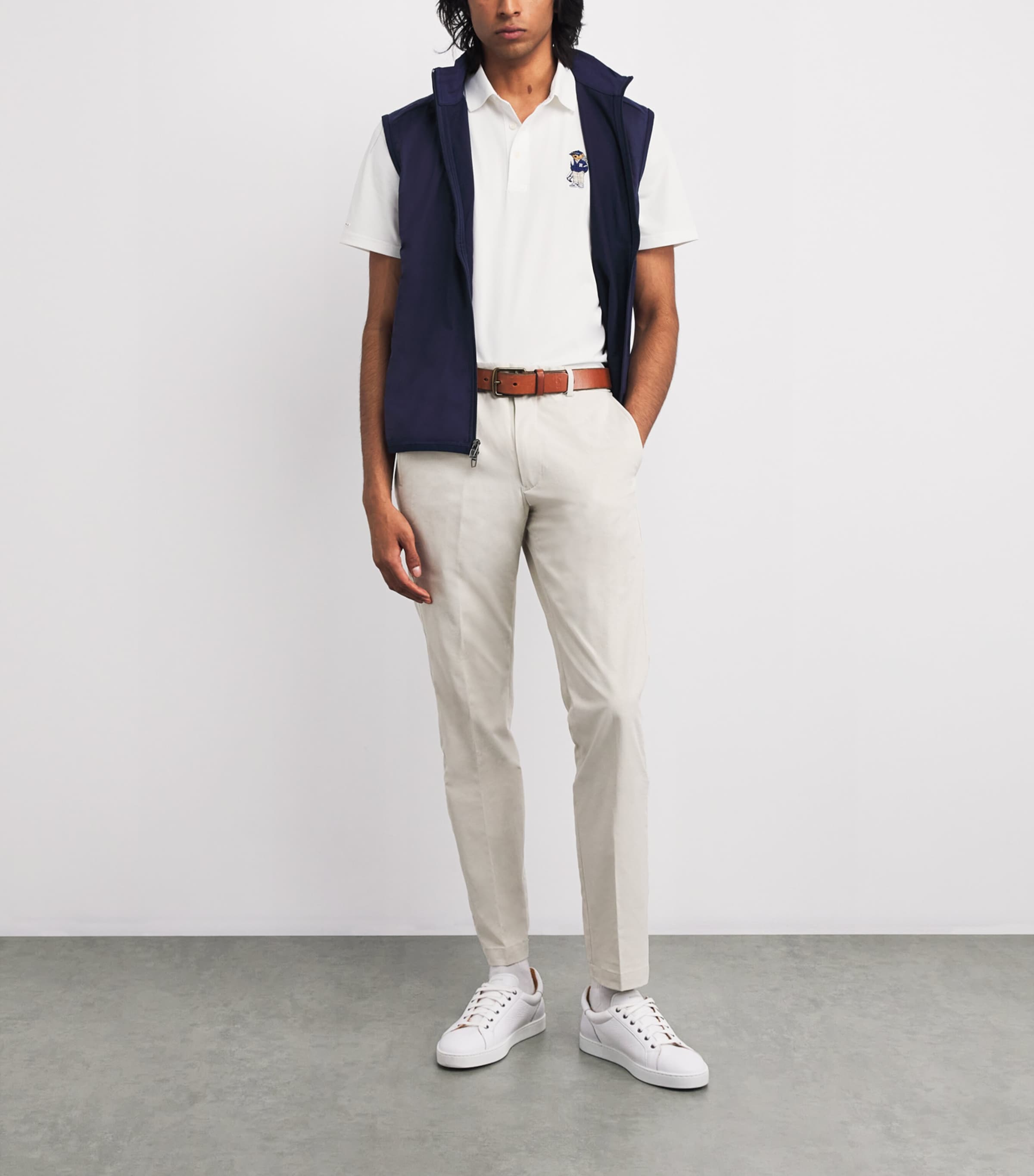 Airtech Piqué Bear Polo Shirt CERAMIC WHITE Image 2