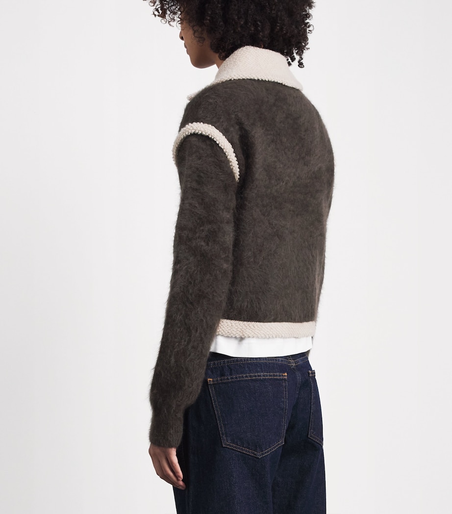 Guest In Residence Womens Cashmere Grizzly Frankie Jacket Burnt Cocoa Image 5