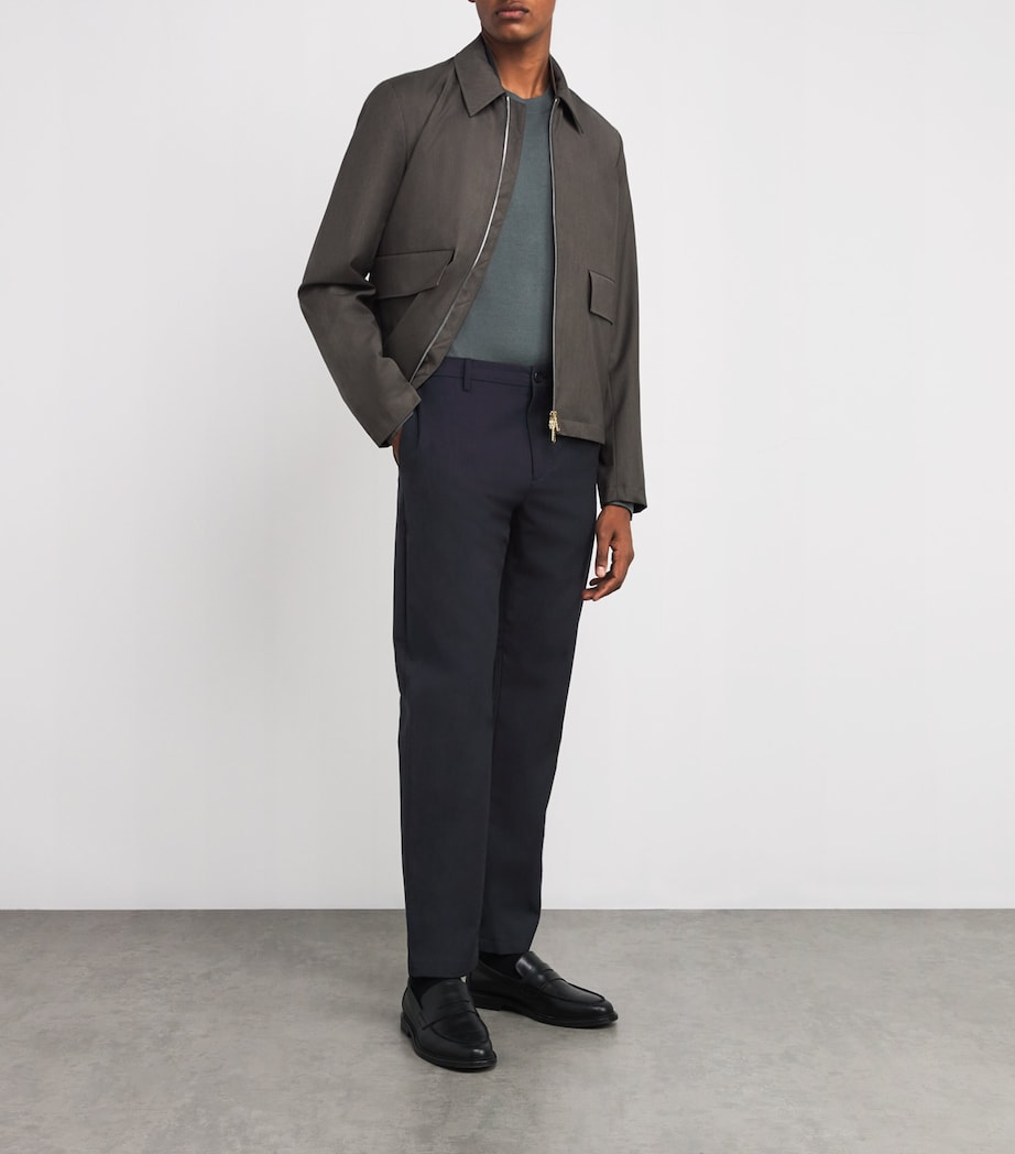 Cotton-Wool Tailored Trousers 76_SLATE Image 2