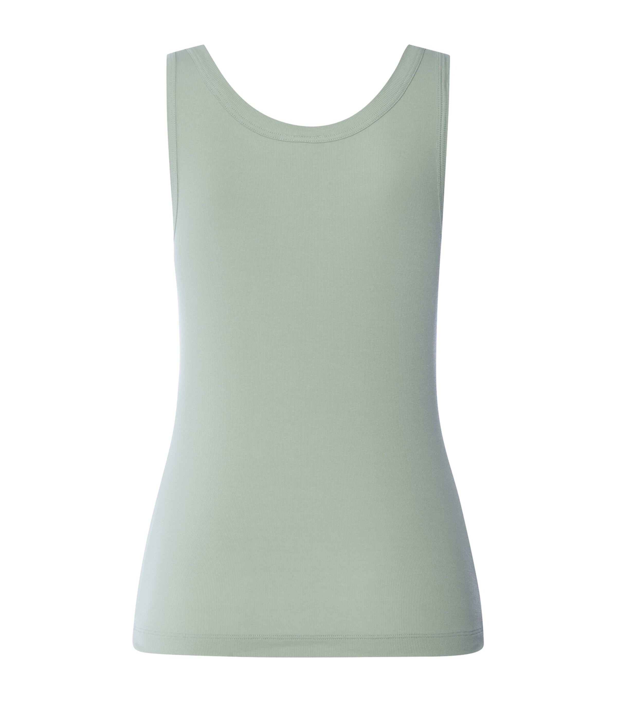 Hanro Womens Stretch-Cotton Sleep & Lounge Tank Top Dark Seafoam Image 5