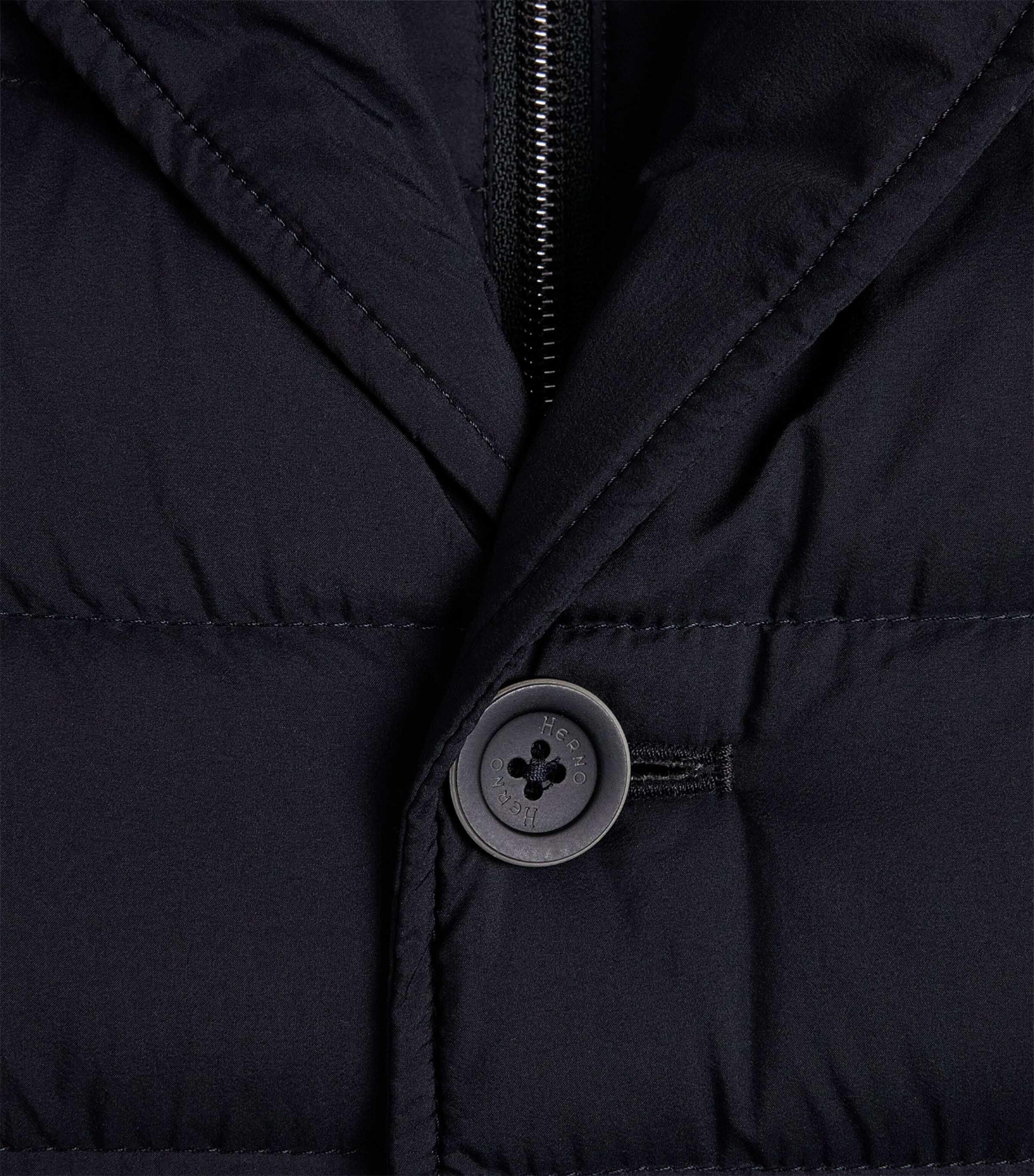 Herno Mens Down Quilted Puffer Jacket Black Image 6