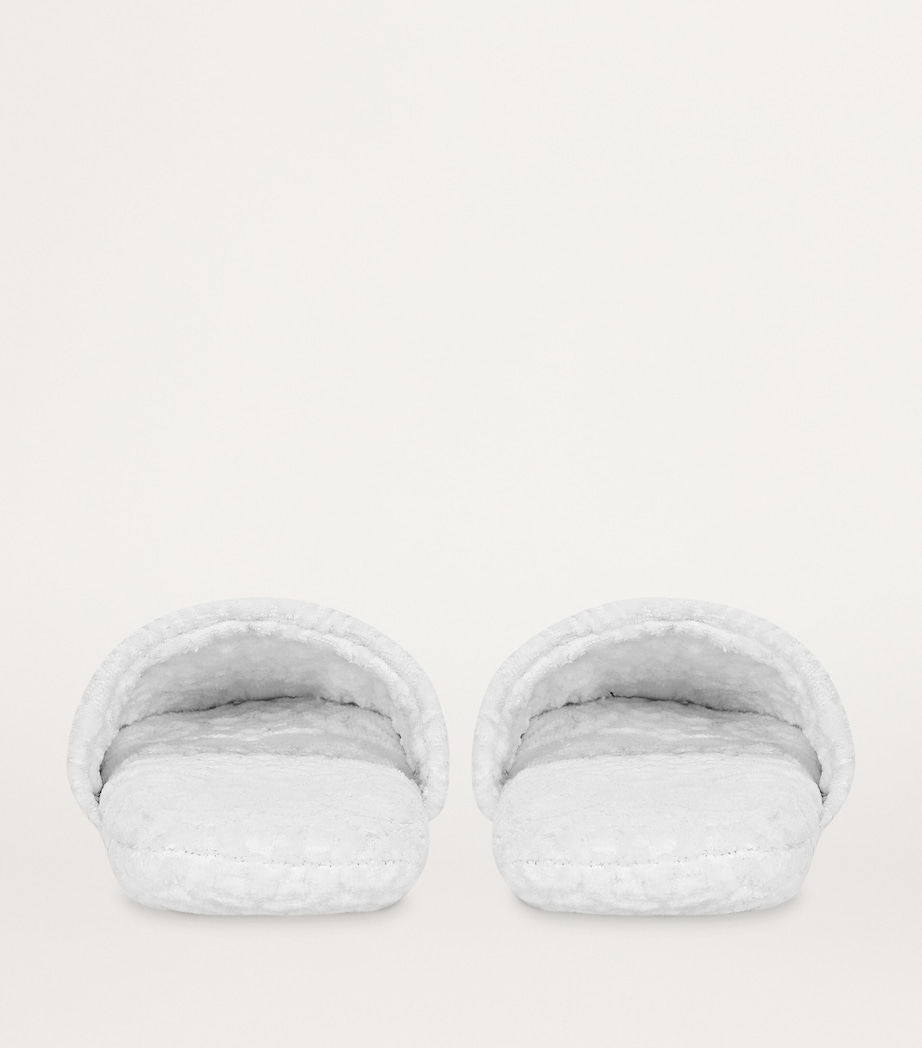Dolce&Gabbana Casa Terry Cotton DG Slippers Bianco Image 4