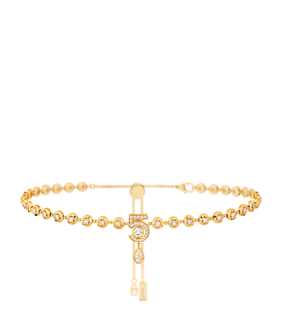 CHANEL Yellow Gold and Diamond Eternal N°5 Necklace Yellow Image 1