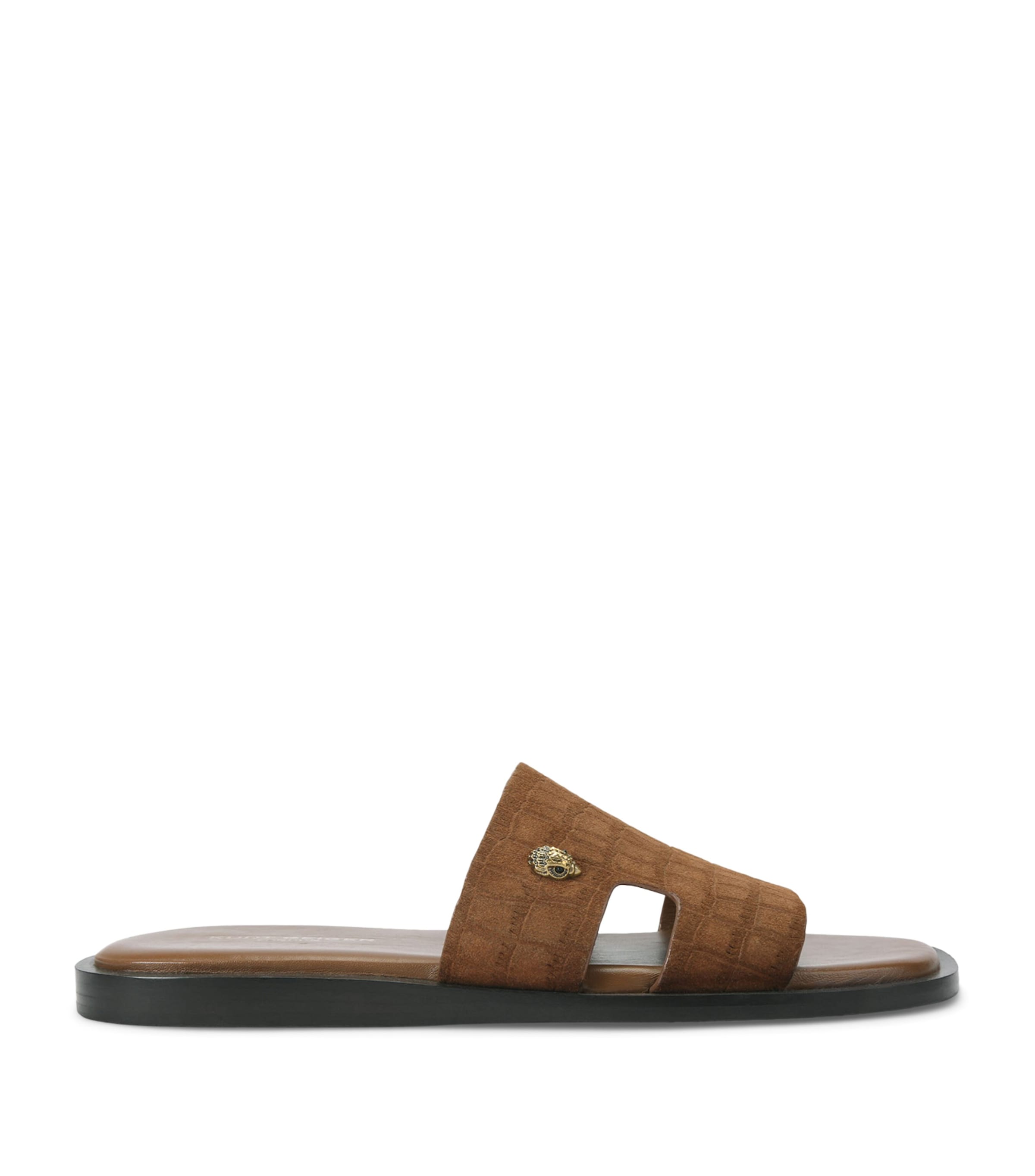 Kurt Geiger London Suede Bond Slides Tan Image 1